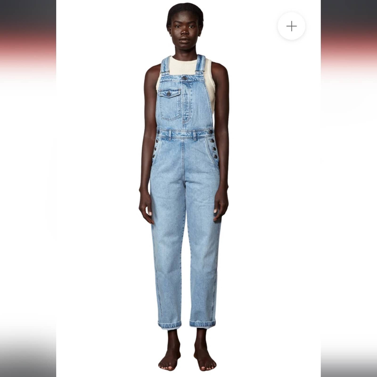 image of NWT Decade Frankie Overalls - Porto in Blue, Women's (Size 30)