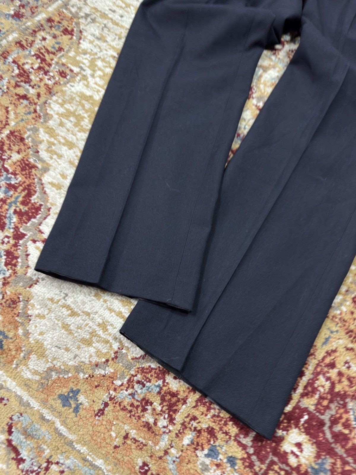 Vintage 1980s Wool Suit Pants Baggy Trousers Blend Balenciaga Rick Size US 30 / EU 46 - 2 Thumbnail