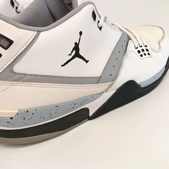 Jordan Brand Jordan Men's Flight 23 Cement 'White Black' Sneakers- US13 Size US 13 / EU 46 - 10 Thumbnail