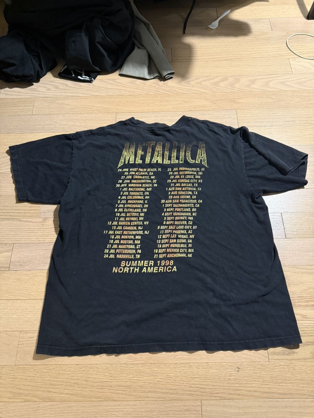 Vintage Metallica Vintage Tee Size US XL / EU 56 / 4 - 2 Thumbnail