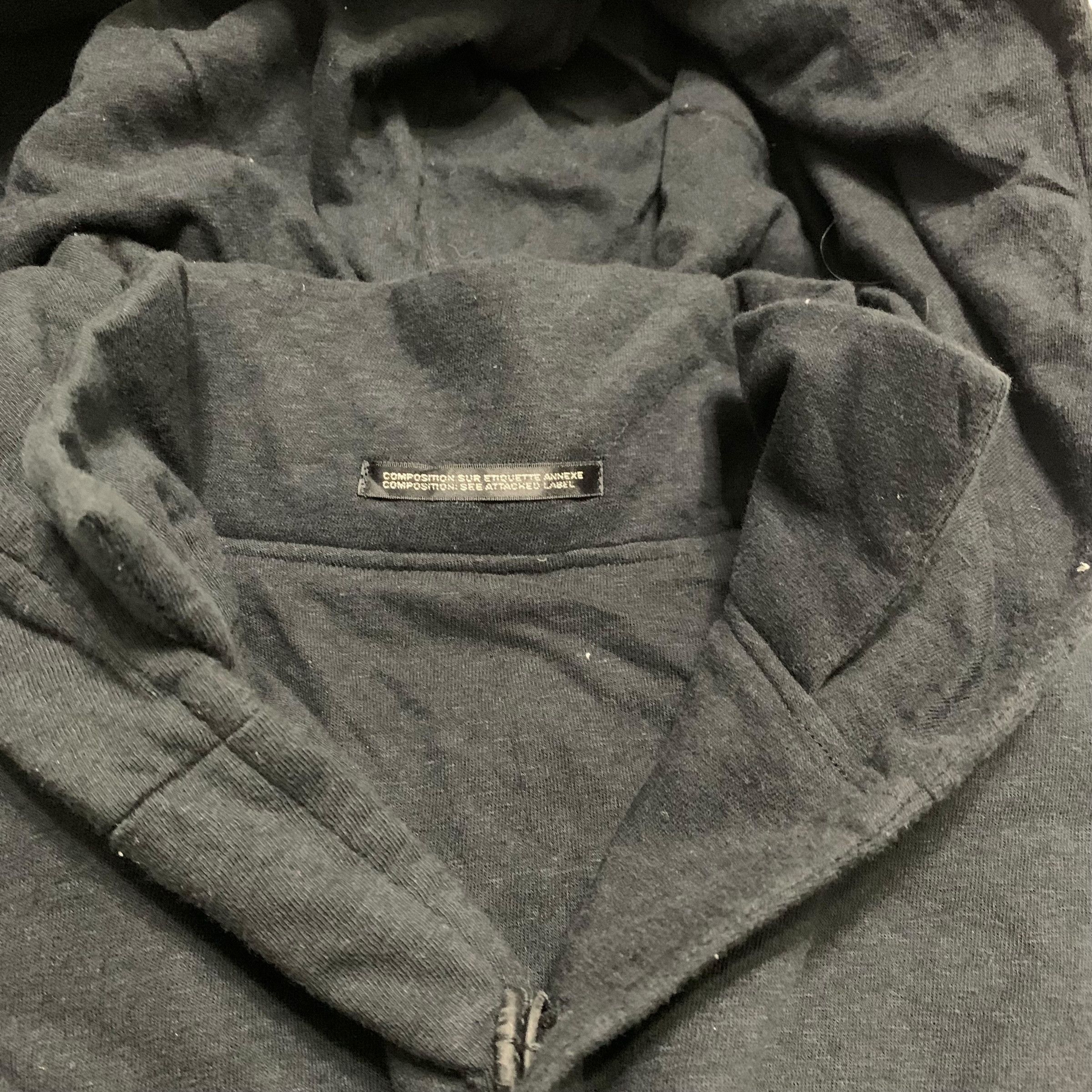 Yohji Yamamoto Vintage Yohji Yamamoto Signature Noir Hooded Oversize Coat Size S / US 4 / IT 40 - 4 Thumbnail