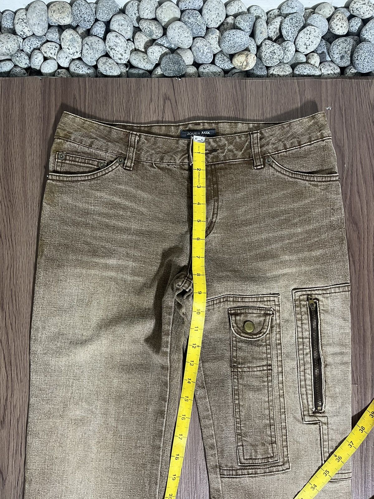 If Six Was Nine × Japanese Brand × Vintage Jouer Aux Echecs flare mudwash jeans rare design Size US 31 - 16 Thumbnail