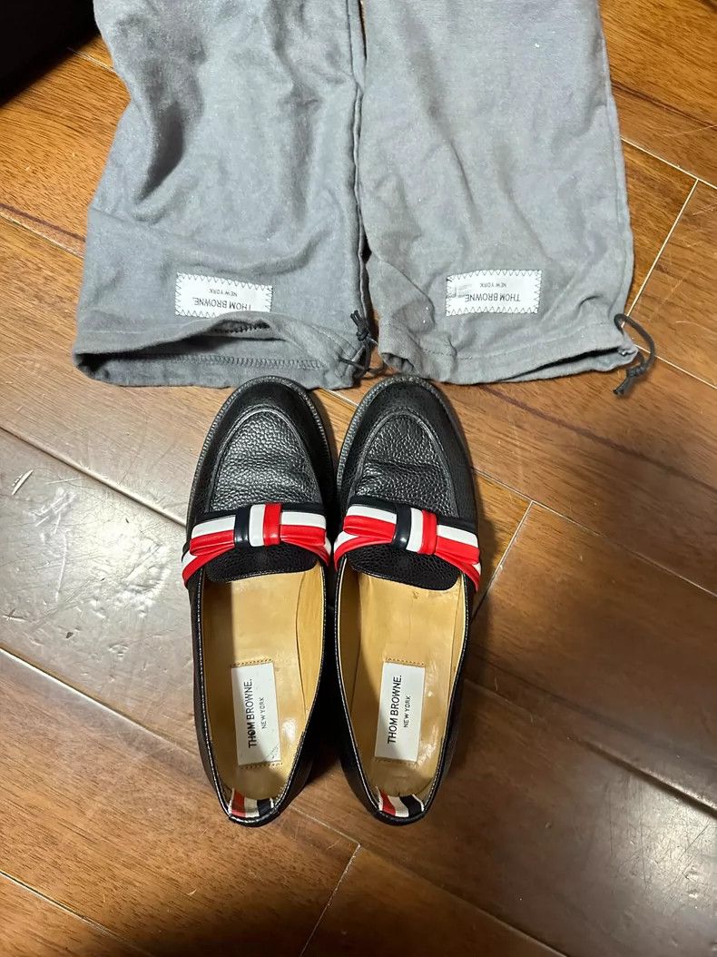 Thom Browne Thom Browne Butterfly green loaf leather shoes Size US 6 / IT 36 - 1 Thumbnail