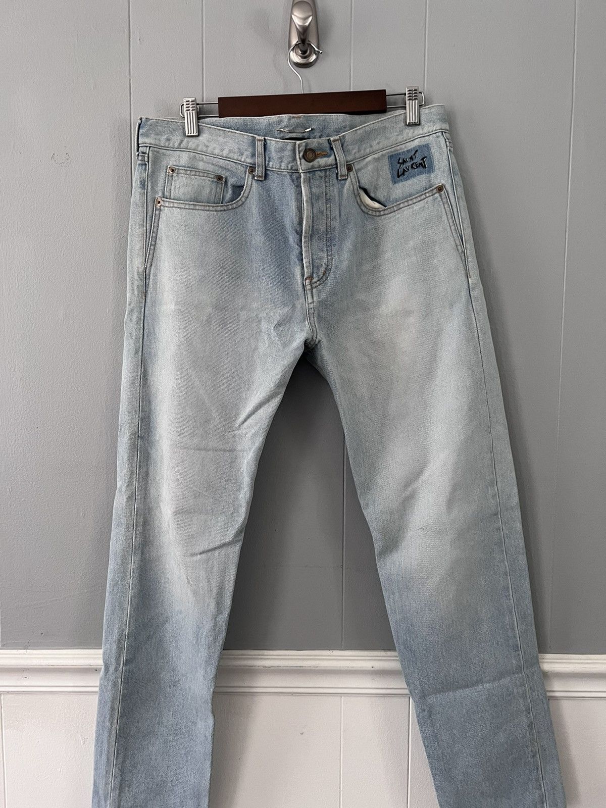 Saint Laurent Paris LOWEST PRICE Japanese Denim Slim Saint Laurent jeans Size US 32 / EU 48 - 1 Thumbnail