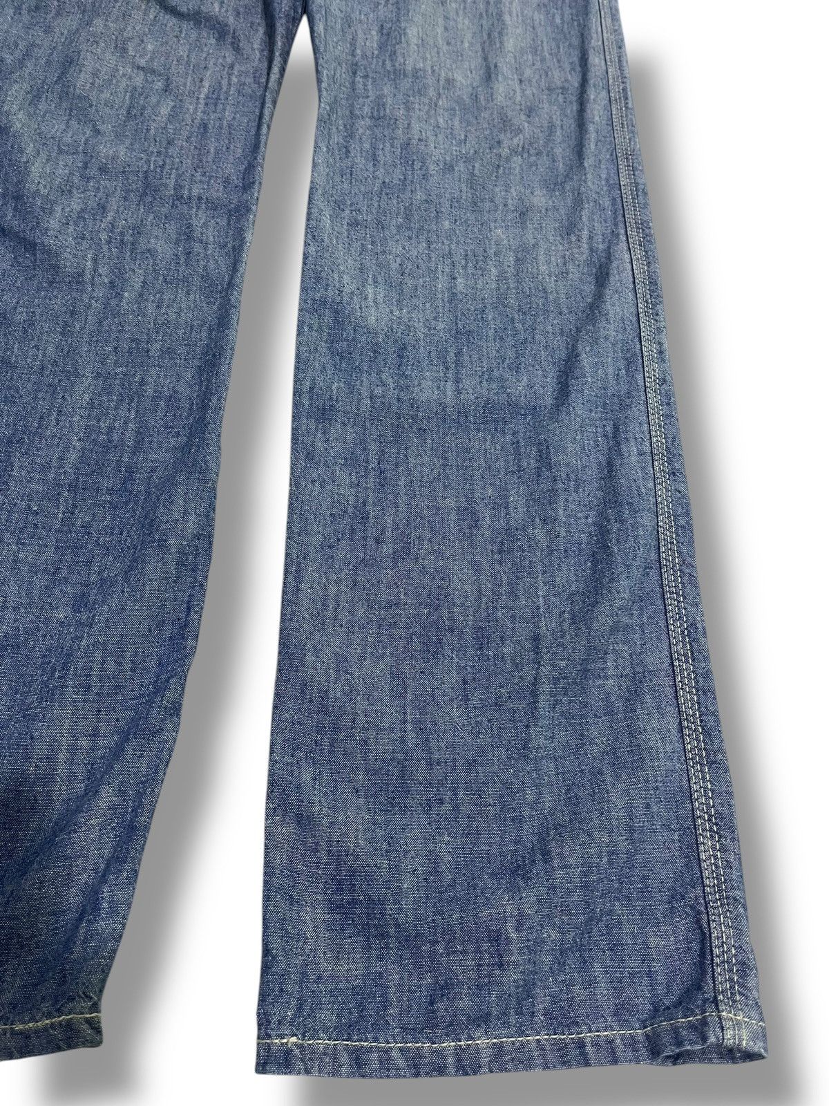 If Six Was Nine × Japanese Brand × Le Grande Bleu (L.G.B.) 🇯🇵 VINTAGE EDWIN WASHED BLUE DUNGAREE Size US 32 / EU 48 - 5 Thumbnail