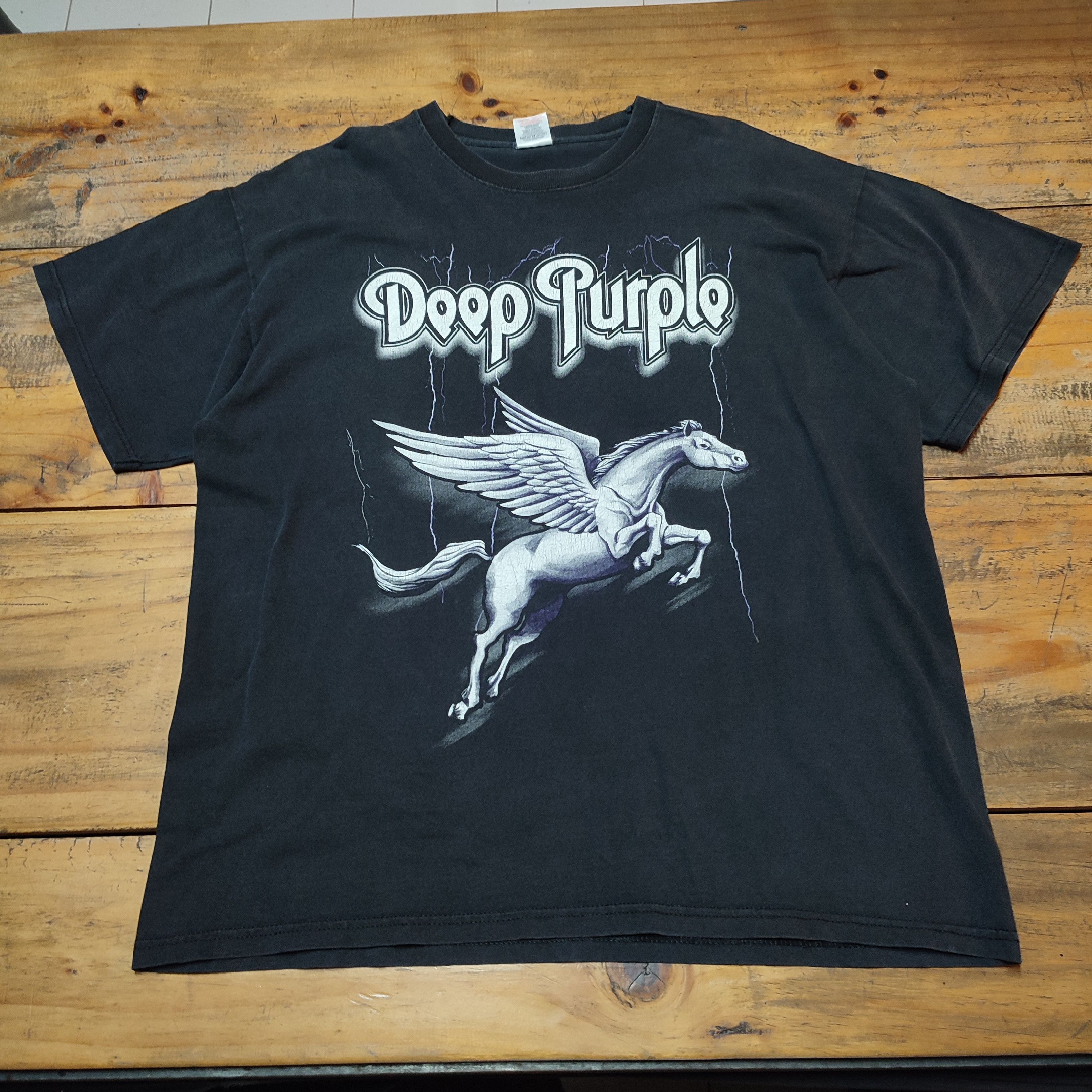 Vintage 🔥Rare🔥Vintage Deep Purple T-shirt Size US XL / EU 56 / 4 - 2 Thumbnail