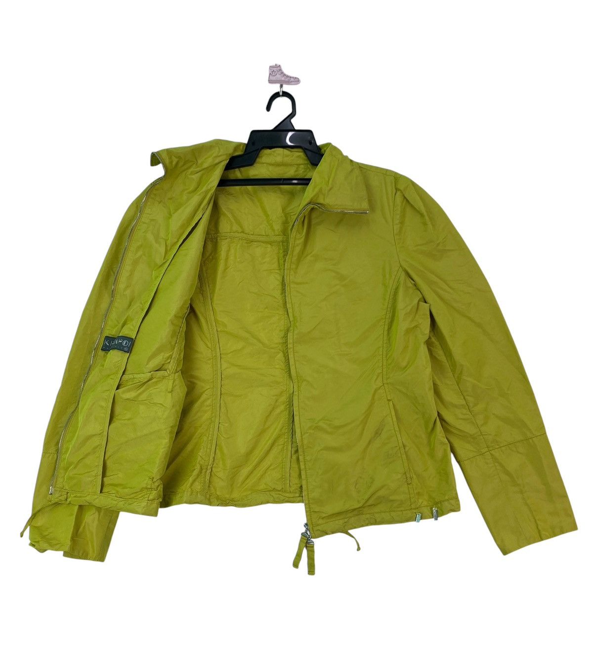 Vintage Rare Kriziapoi by Krizia neon green crop jacket Size XL / US 12-14 / IT 48-50 - 3 Thumbnail