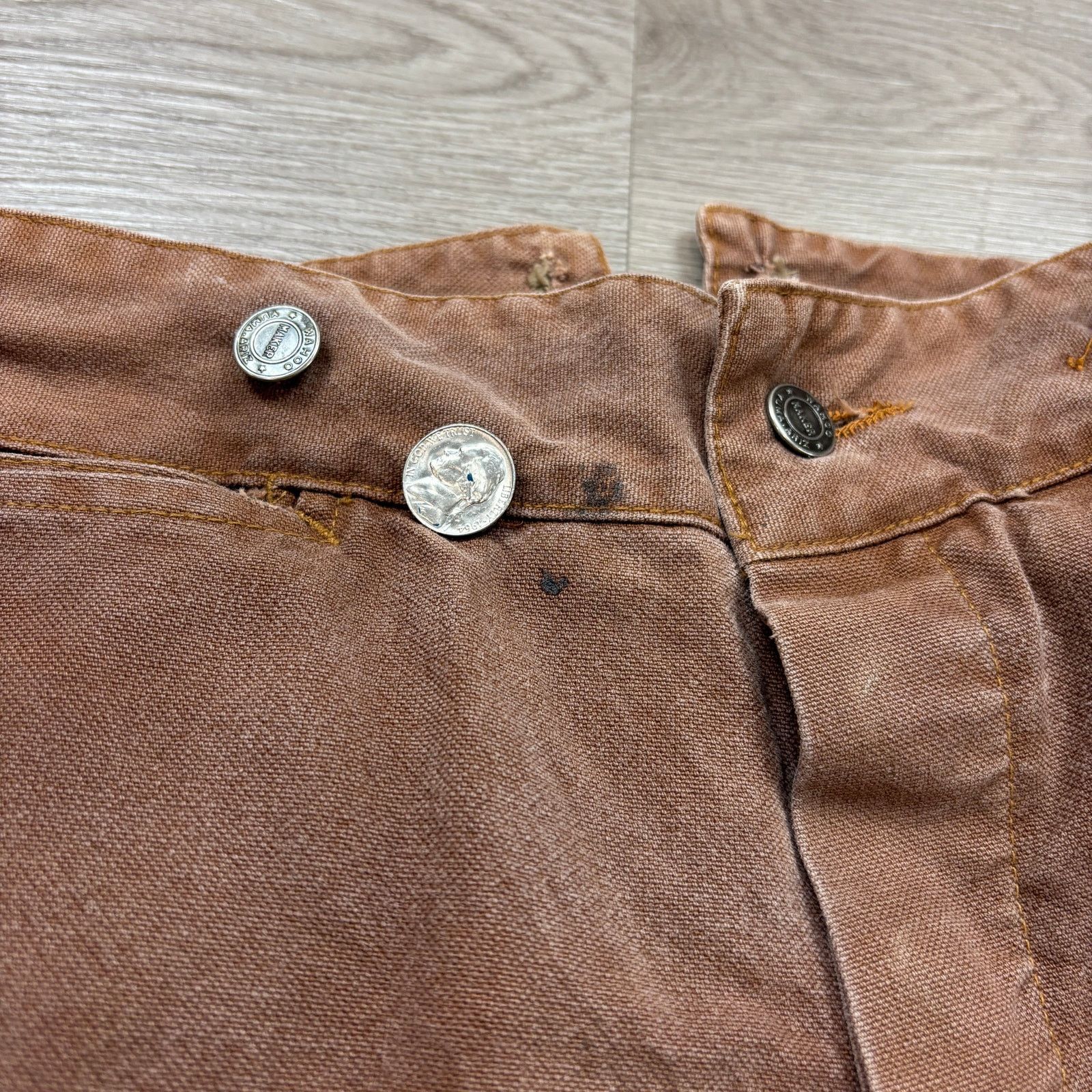 Cowboy Equipment × Vintage VTG Wahoo Maker Buckle Back Dungarees Frontier Pants 29x34 Size US 29 - 11 Thumbnail