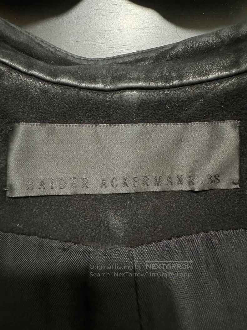 Haider Ackermann Haider Ackermann Black Stand Collar Leather Jacket Size XS / US 0-2 / IT 36-38 - 8 Thumbnail