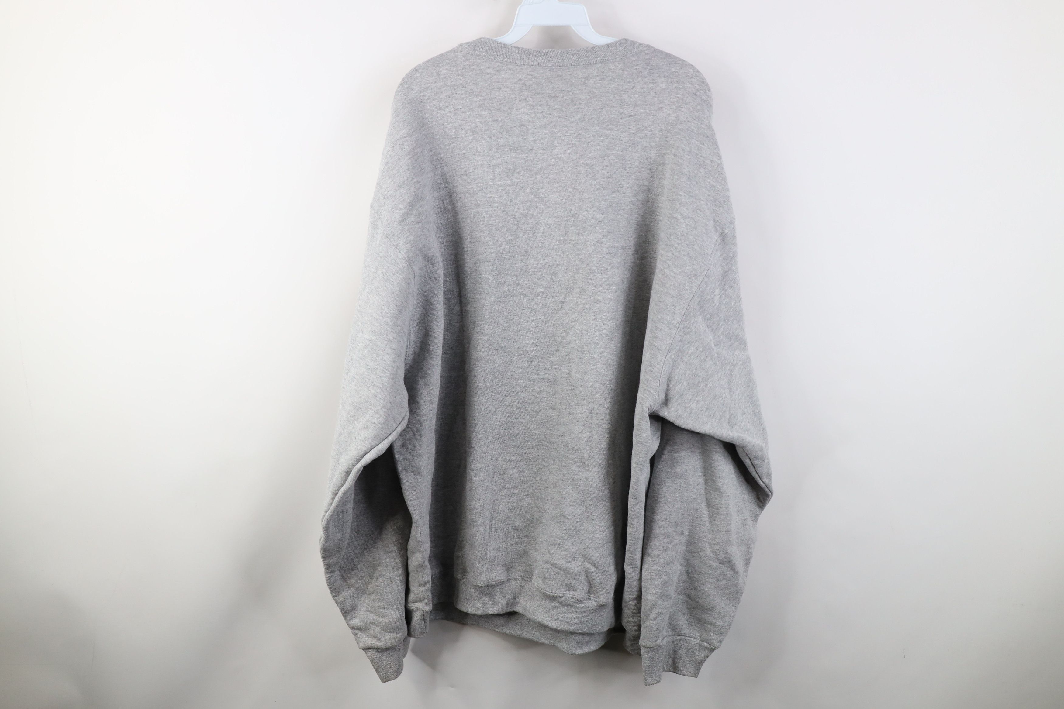 Vintage Vintage 90s Streetwear Blank Heavy Sweatshirt Heather Gray Size US XXL / EU 58 / 5 - 7 Thumbnail