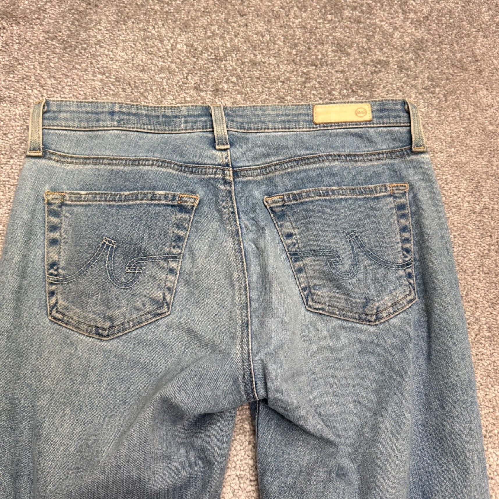 Denime AG Adriano Goldschmied Jeans Legging Super Skinny Women 26R Blue Denim 5-Pocket Stretch Jeans Size 26" / US 2 / IT 38 - 5 Thumbnail
