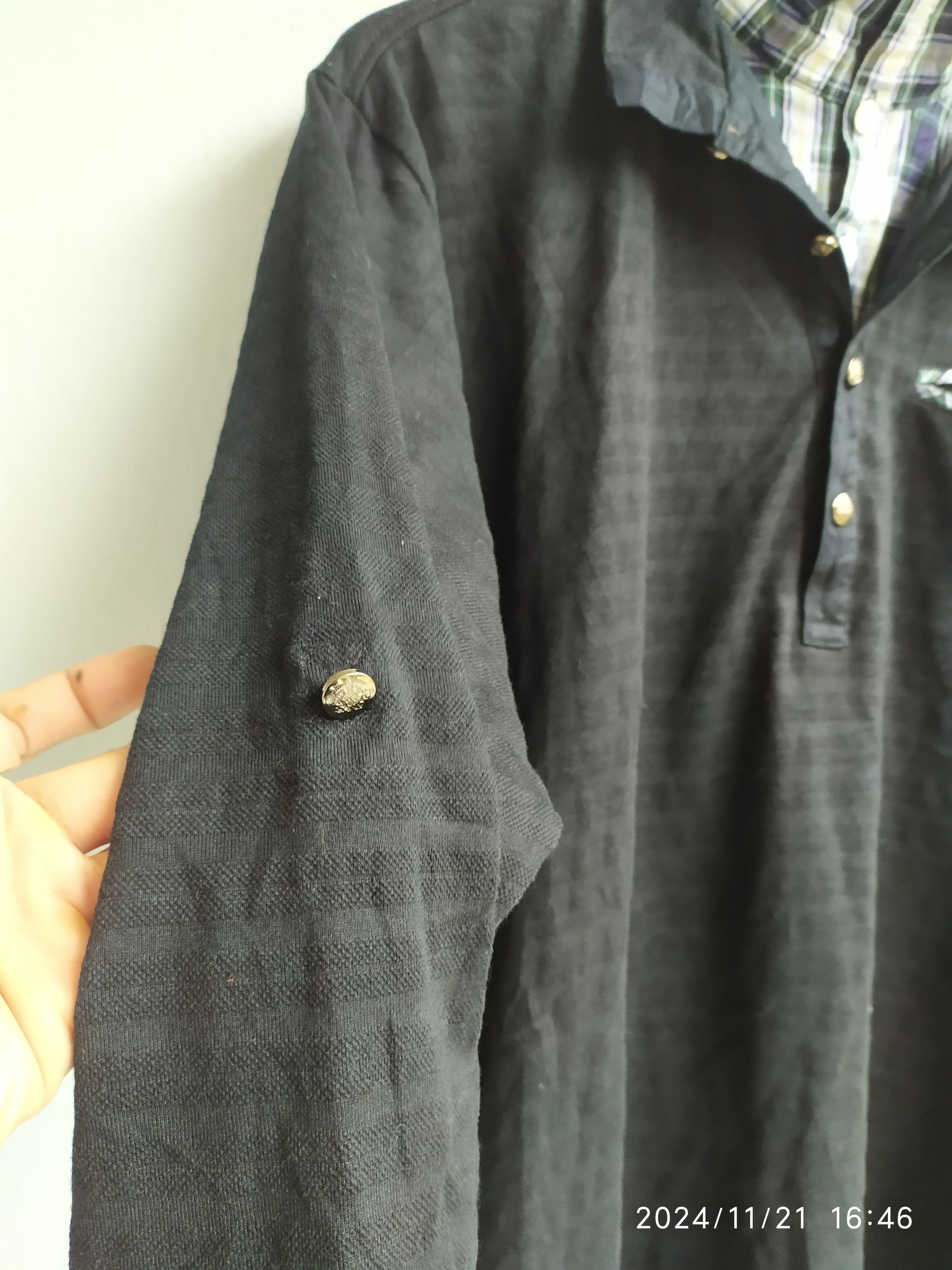 If Six Was Nine × Japanese Brand × KMRii Gothic Long sleeve Nota Bene Double Layer Size US L / EU 52-54 / 3 - 5 Thumbnail