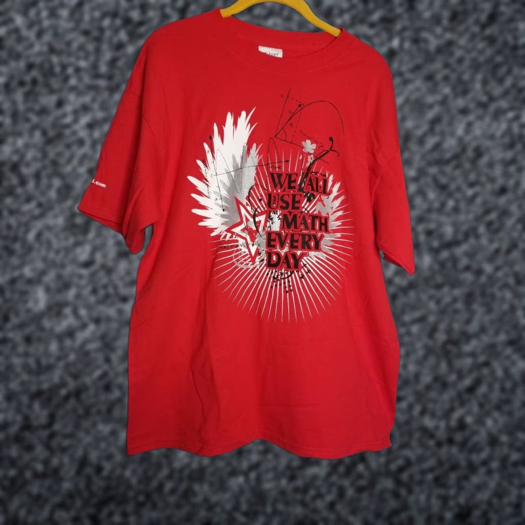 Port & Company Texas Instruments Mens L Nat’l Council of Teachers of Mathematics T Shirt Red Size US L / EU 52-54 / 3 - 1 Thumbnail