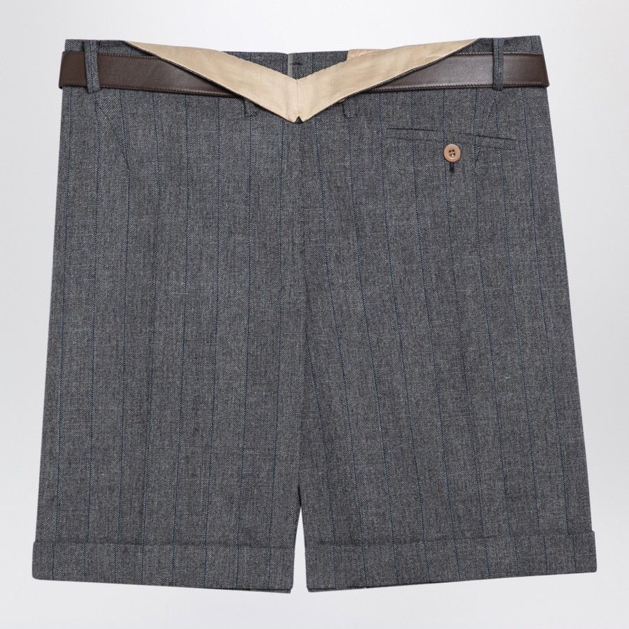 Prada o1d2blof0924 Wool Skirt in Grey Size 28" / US 6 / IT 42 - 2 Thumbnail