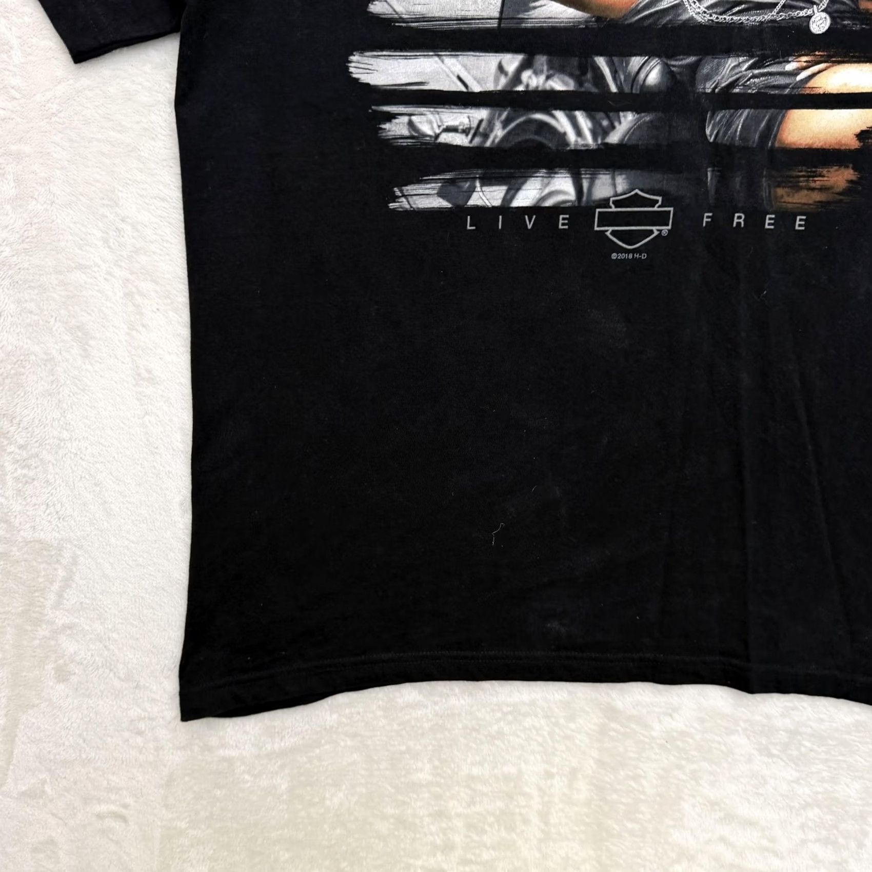 Harley Davidson VINTAGE Harley-Davidson American Dream Babe Shirt Mens XL Black War Horse Ocala Graphic Size US XL / EU 56 / 4 - 7 Thumbnail