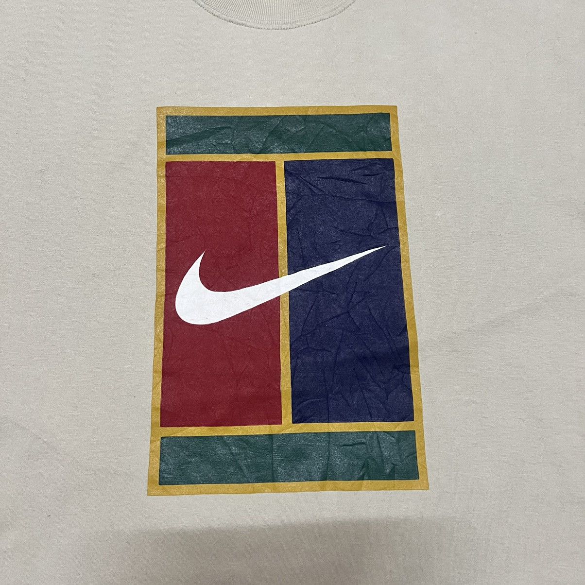 Nike Vintage Nike Tennis Court Big Logo Size US L / EU 52-54 / 3 - 2 Thumbnail