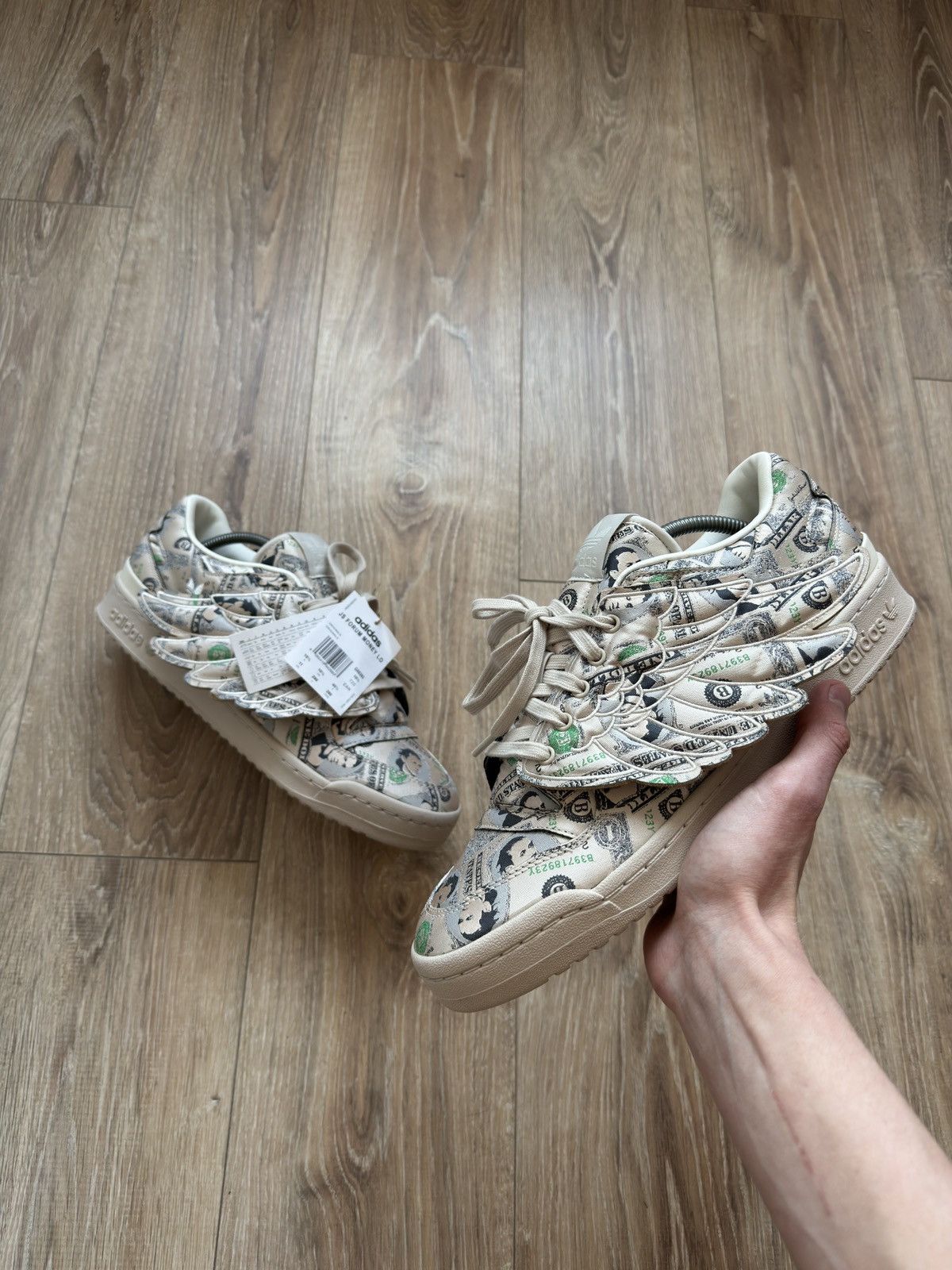 Adidas × Jeremy Scott Adidas x Jeremy Scott Forum Money Dollar Size US 12 / EU 45 - 1 Thumbnail