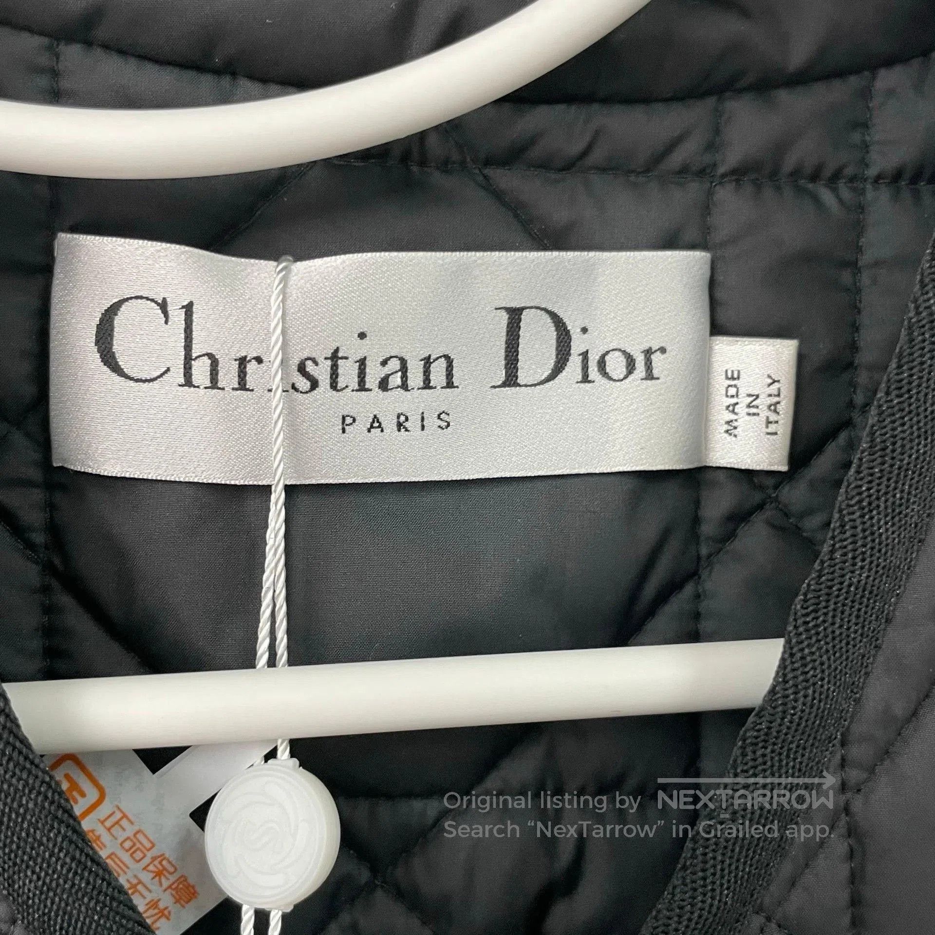 Dior Dior Black Short Quilted Diamond Jacket. Size XXS / US 00 / IT 34 - 4 Thumbnail