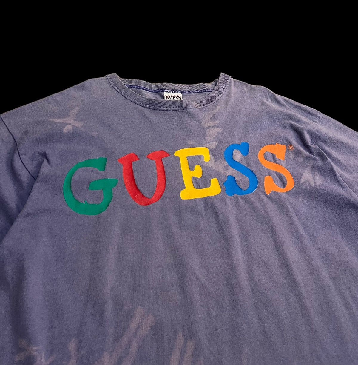 Guess A vintage Thrashed Faded Bleach Guess Shirt Size US L / EU 52-54 / 3 - 3 Thumbnail