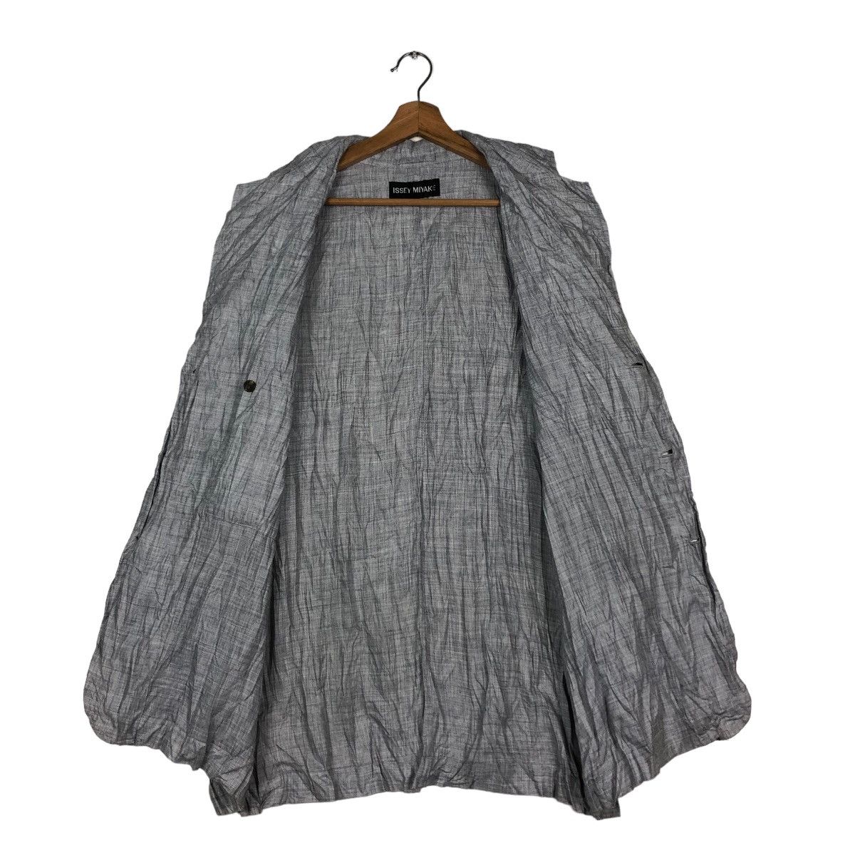 Issey Miyake 🔥VINTAGE PLEATED BUTTON JACKET ISSEY MIYAKE Size US L / EU 52-54 / 3 - 13 Thumbnail