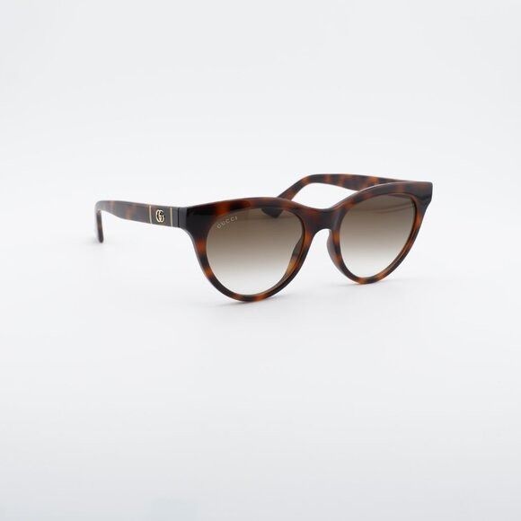 Gucci Gucci GG0763S 002 Sunglasses Havana Cat Eye Frame Size ONE SIZE - 6 Thumbnail