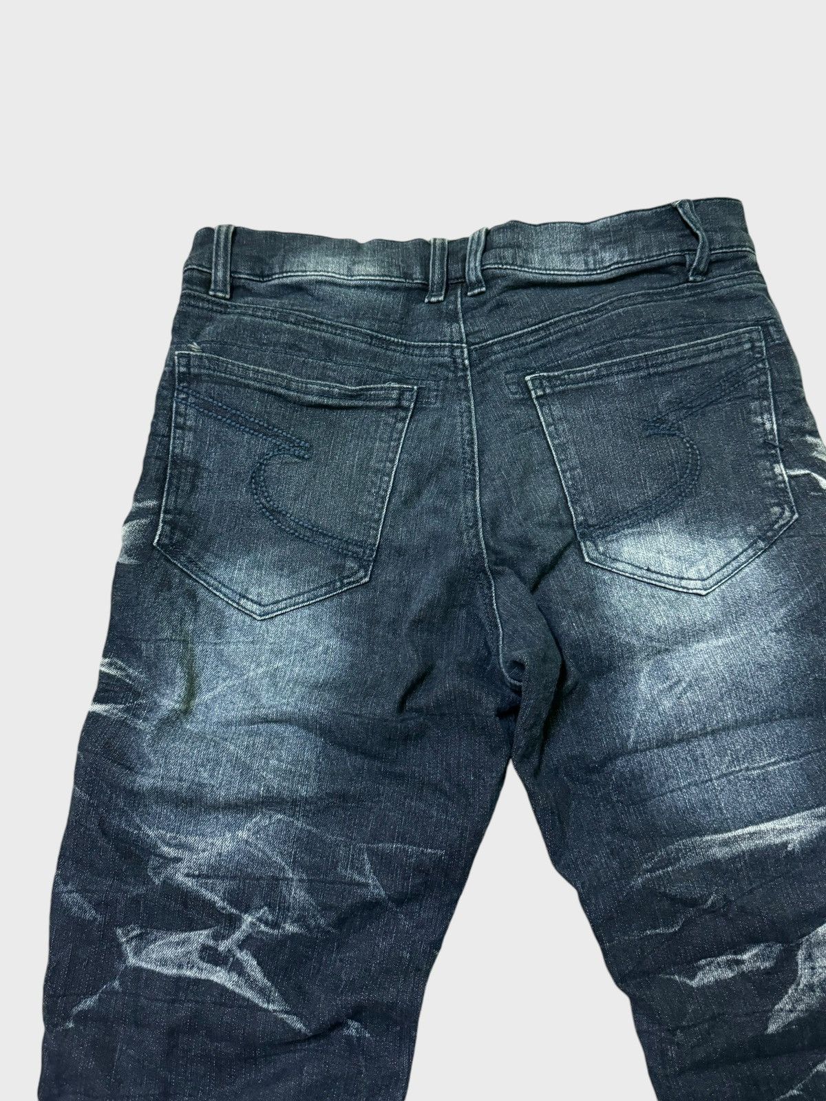 Designer × Japanese Brand × Vintage Vtg Semantic Design J Curve Legs Claw Mark Acid Wash Denim Size US 28 / EU 44 - 9 Thumbnail