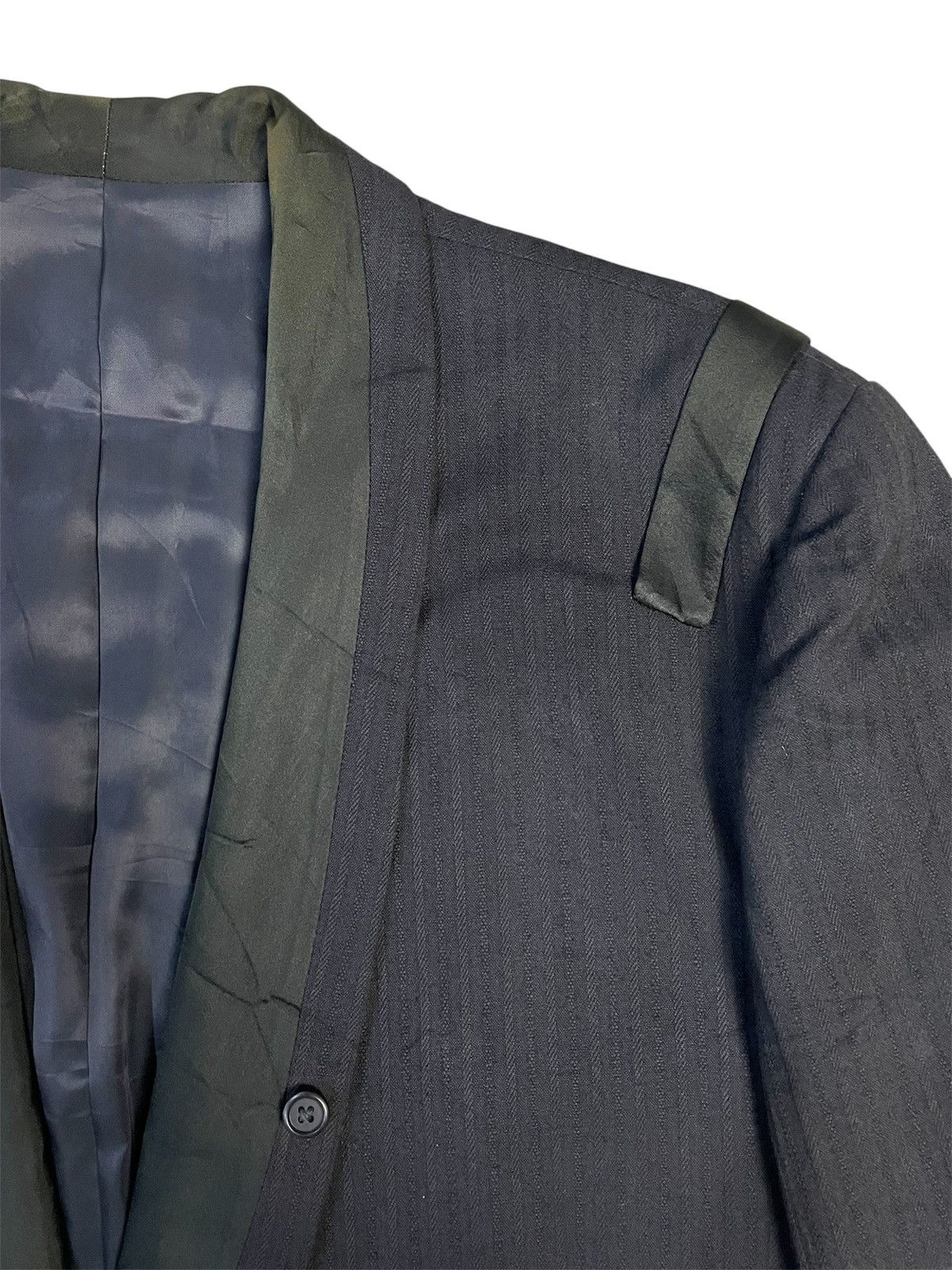 Yohji Yamamoto Vintage 90s Yohji Yamamoto Pour Homme Blazer Jacket Size US L / EU 52-54 / 3 - 4 Thumbnail