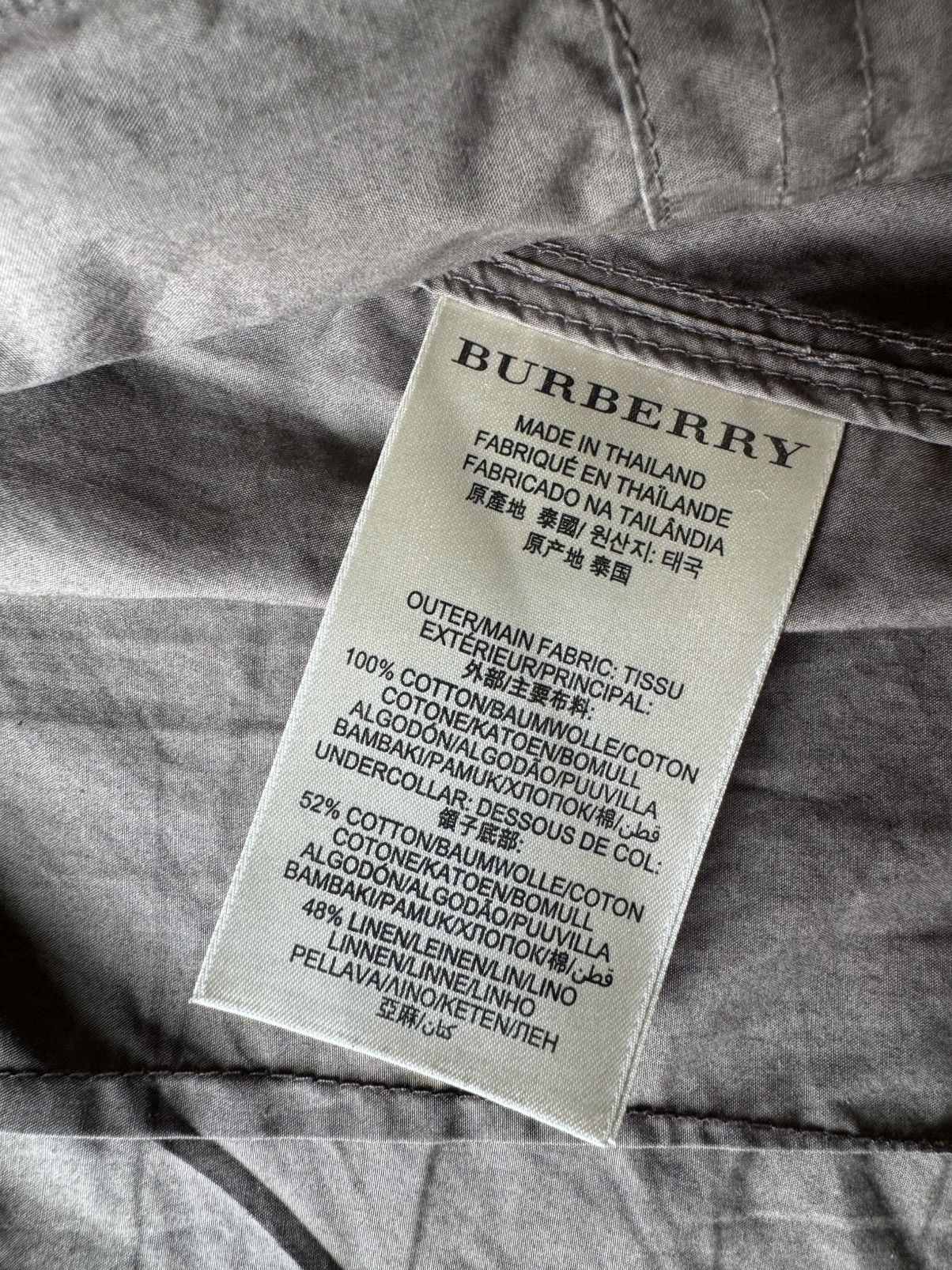 Burberry Burberry Brit M65 Bomber Trench Jacket, Vintage, Y2K era. Size US L / EU 52-54 / 3 - 3 Thumbnail