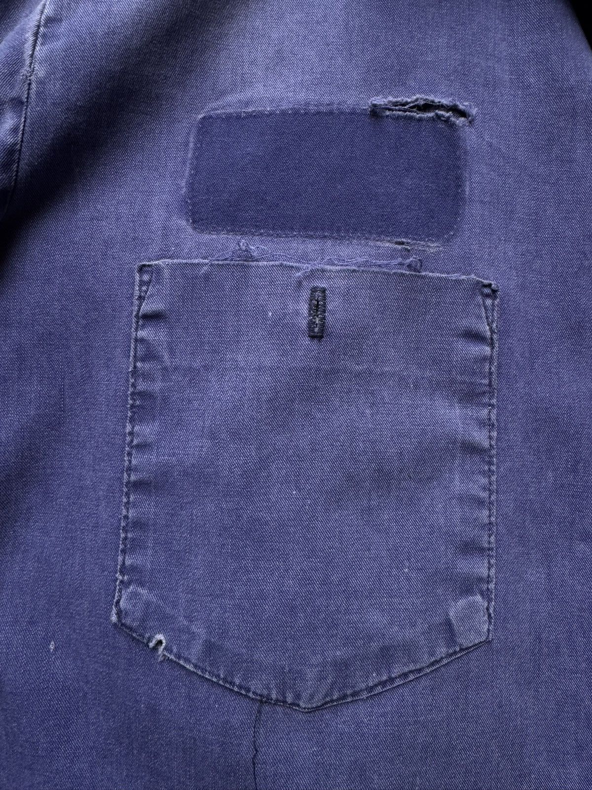 Vintage Vintage Workwear Mechanic Shirt — Faded Indigo Size US L / EU 52-54 / 3 - 4 Thumbnail