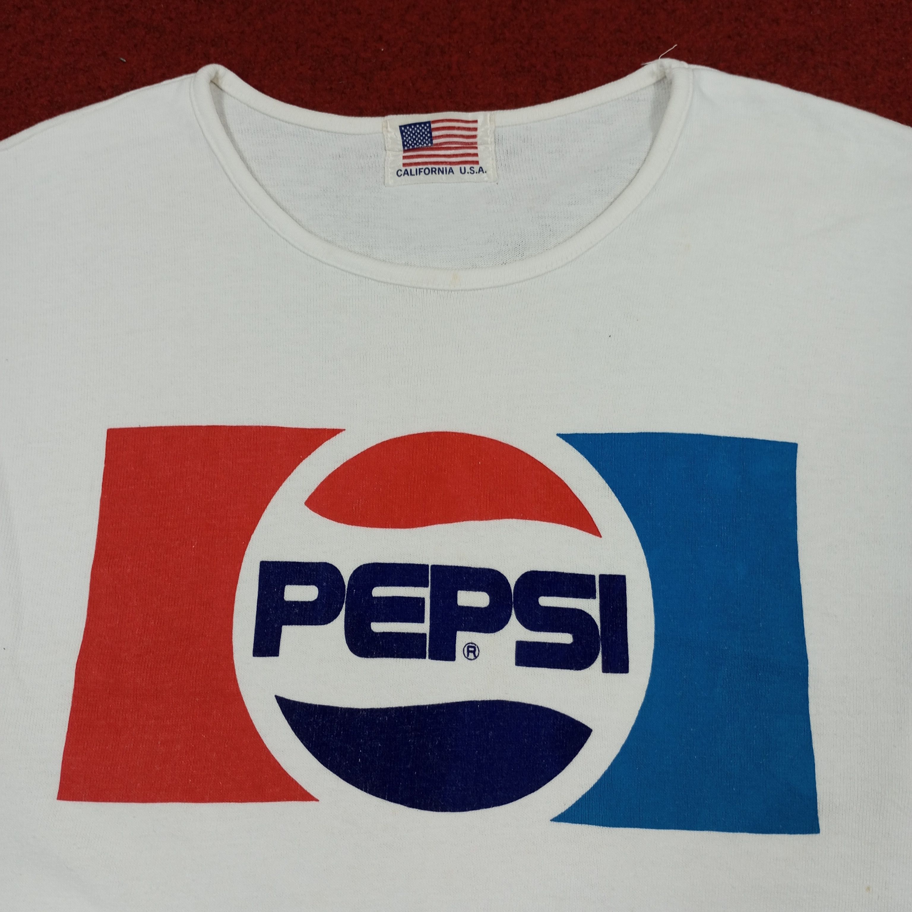 Pepsi × Vintage Pepsi Logo Brand Promo Style Tshirt Size US M / EU 48-50 / 2 - 2 Thumbnail