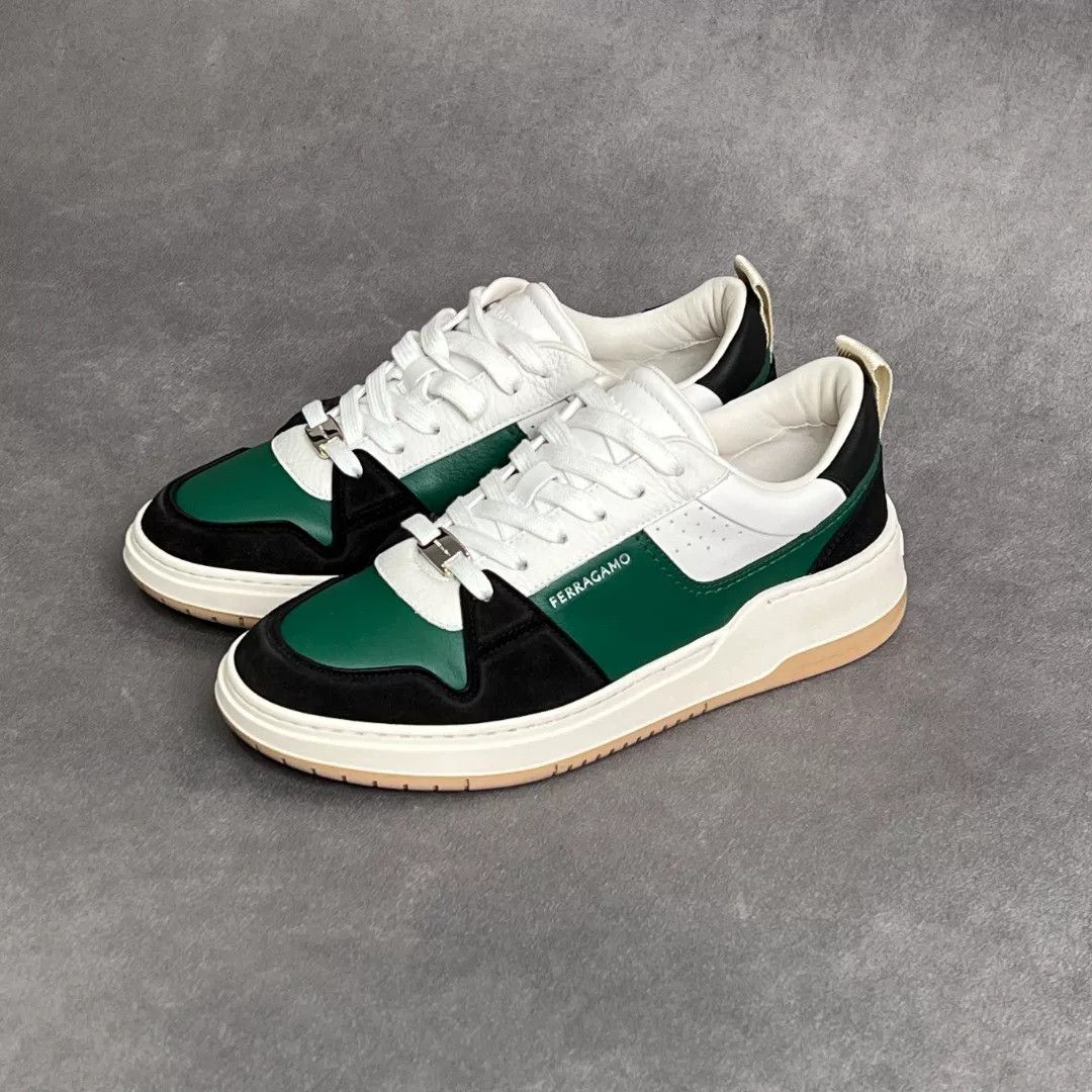 Salvatore Ferragamo Salvatore Ferragamo Leather Multi Lowtop Sneakers 6.5 Men Size US 6.5 / EU 39-40 - 1 Thumbnail