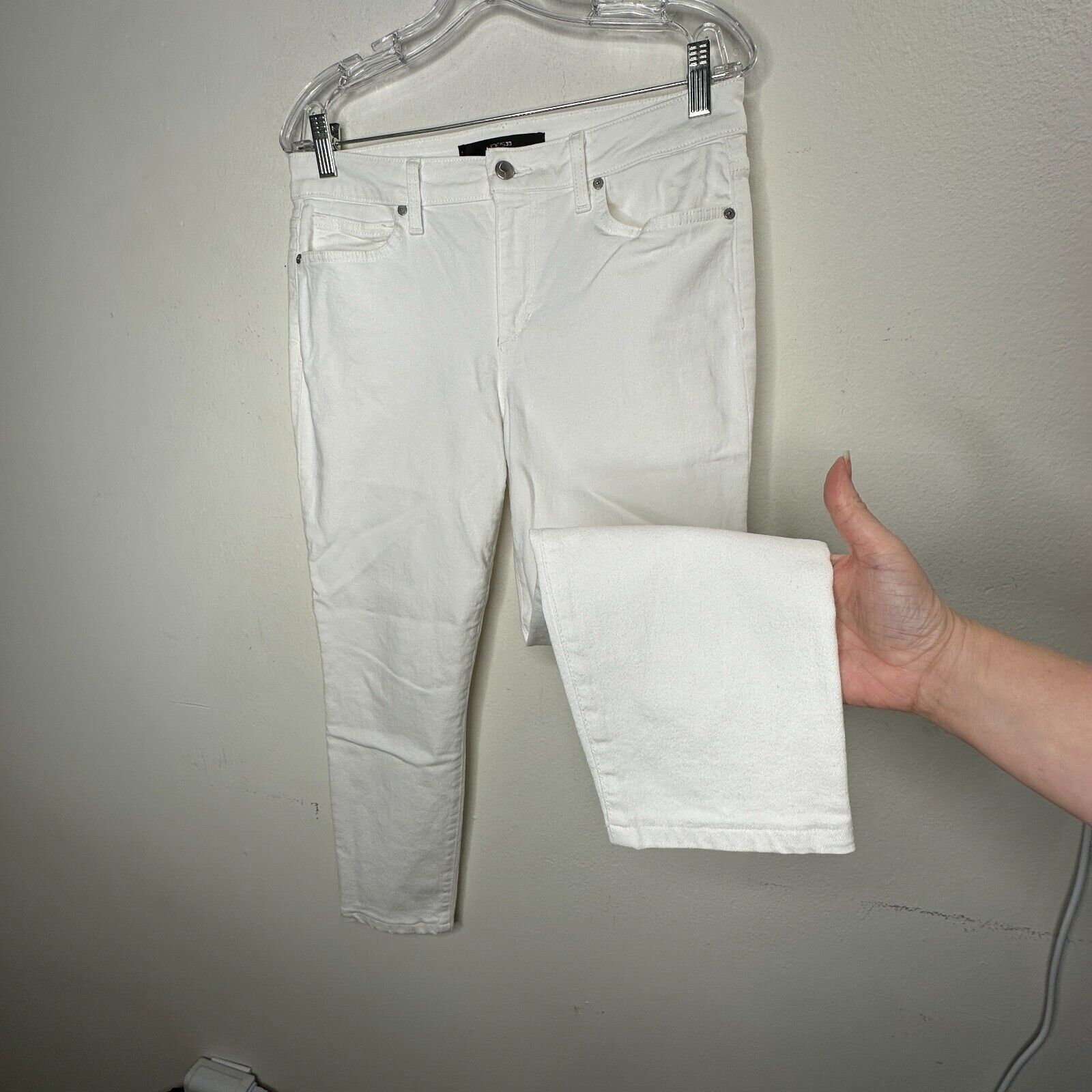 Other Joe's Jeans White Low-Rise Skinny Ankle Juliet Crop Jeans 30 Size 30" / US 8 / IT 44 - 3 Thumbnail