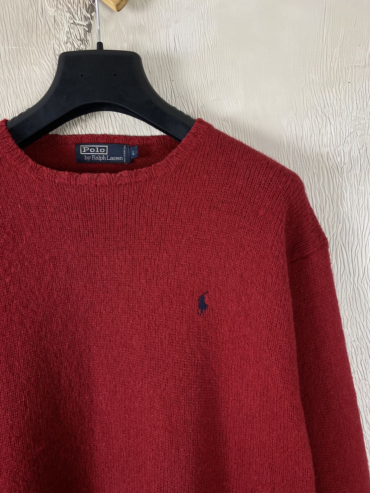 Polo Ralph Lauren × Vintage Polo Ralph Lauren Vintage Mini Logo Lambswool sweater Size US L / EU 52-54 / 3 - 6 Thumbnail