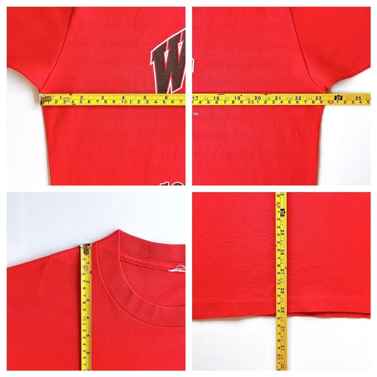Vintage 90s Wisconsin Badgers UW football t-shirt/ L Size US L / EU 52-54 / 3 - 9 Thumbnail