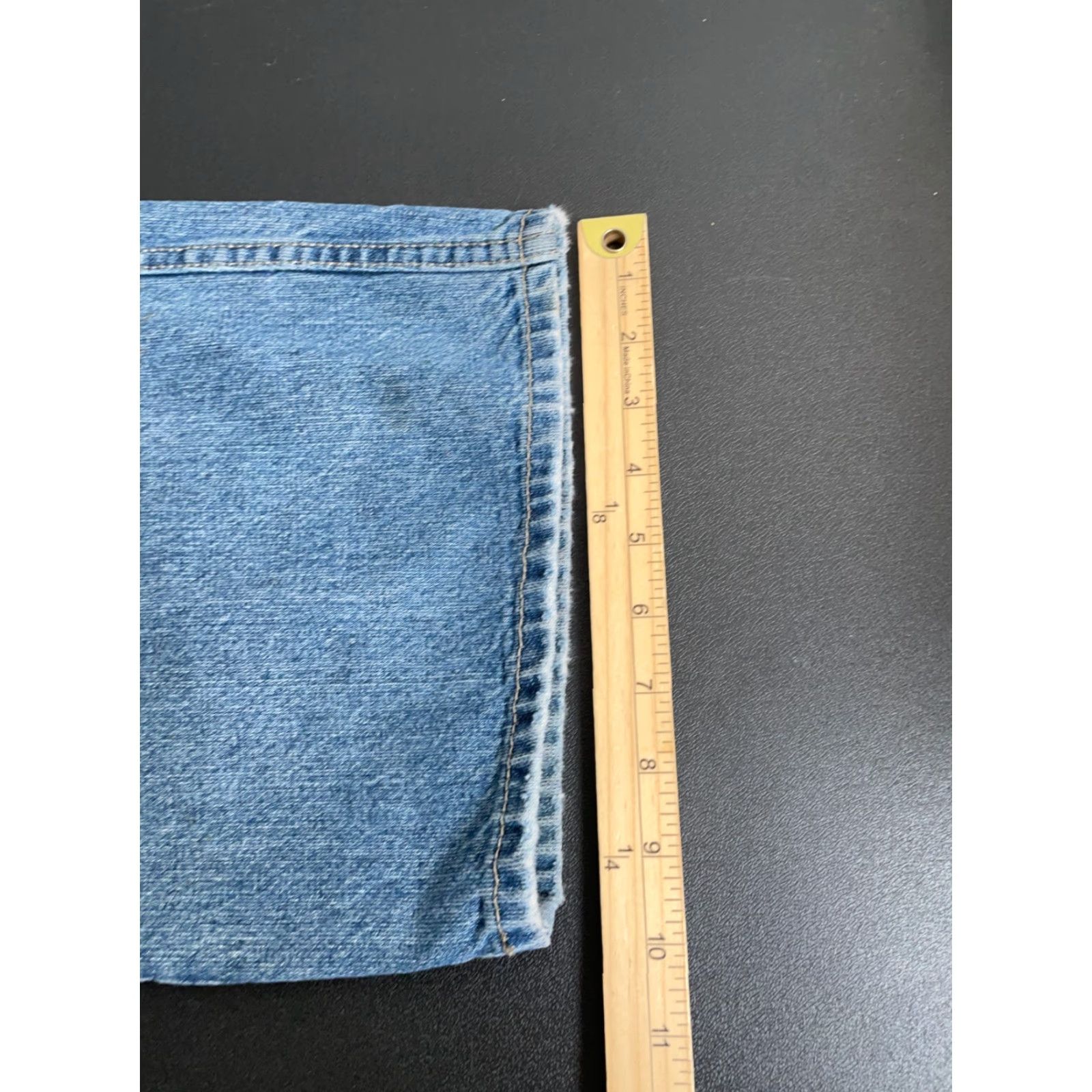 Pelle Pelle VINTAGE Pelle Pelle Jeans Men's 42 x 31 Baggy Fit Blue Embroidered 90s Hip Hop Denim Straight Baggy 5-Pocket Mens Size US 42 / EU 58 - 7 Thumbnail