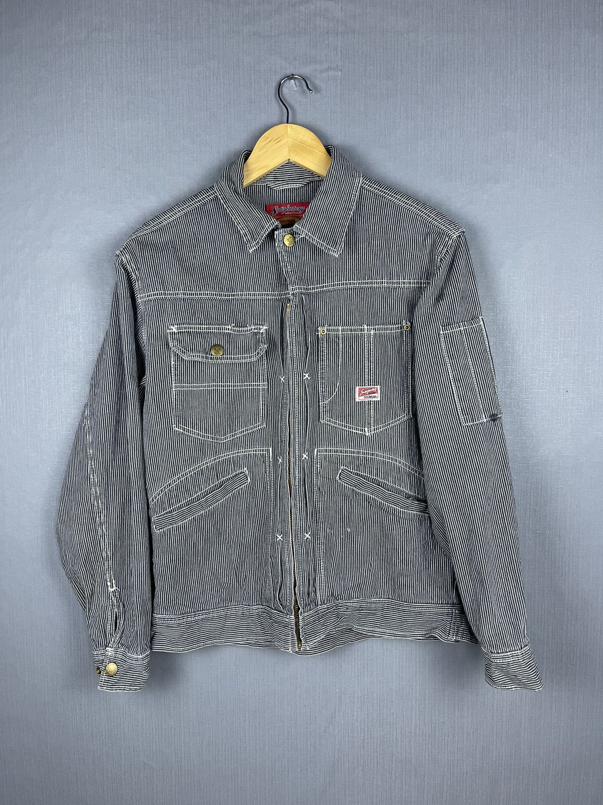 Hysteric Glamour Hysteric GLAMOUR Dogman Hickory Multipocket Workwear Jacket Size US M / EU 48-50 / 2 - 1 Thumbnail