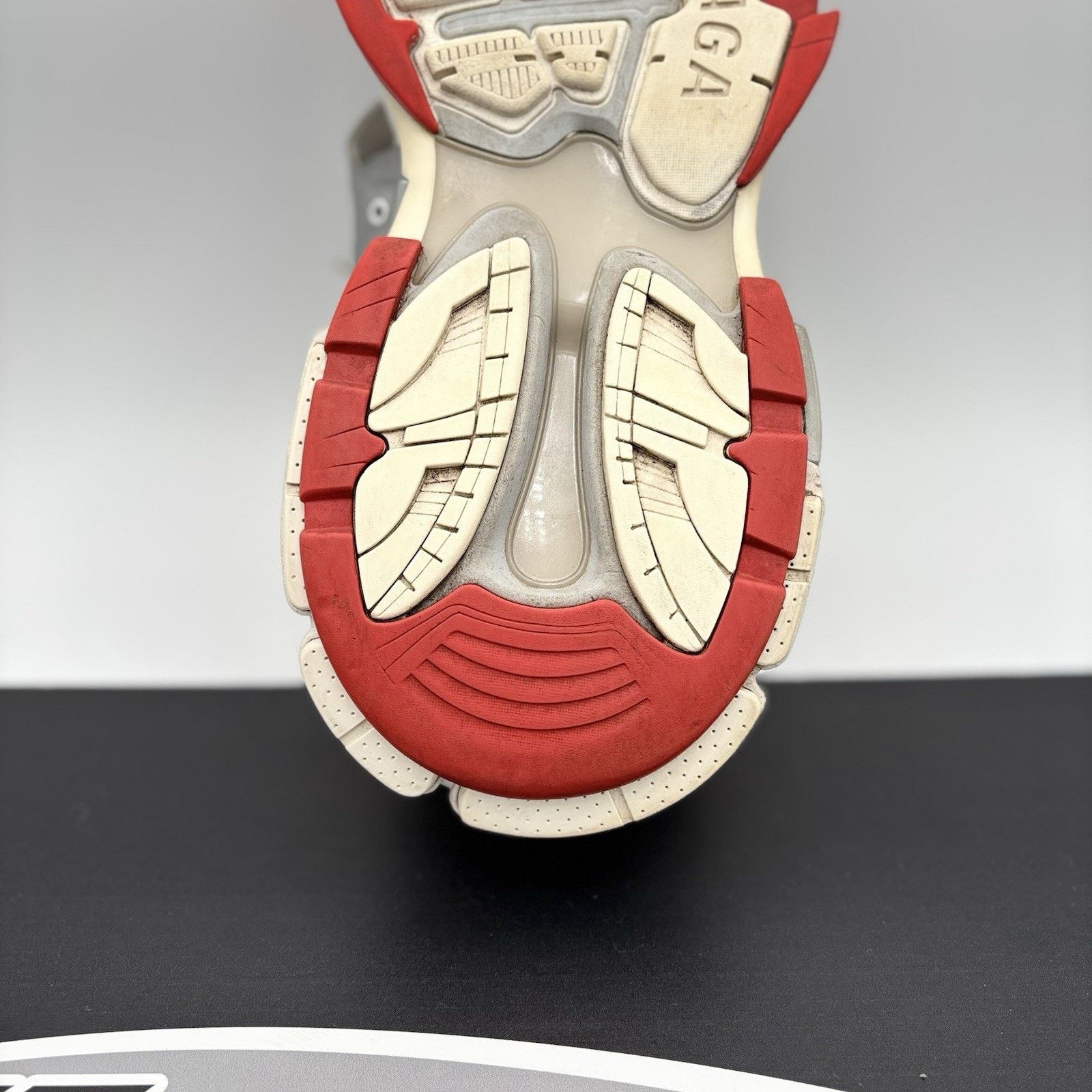 Balenciaga Balenciaga Track Sneaker ' White Red ' | GOOD CONDITION! Size US 13 / EU 46 - 18 Thumbnail