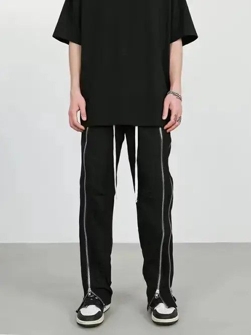 Jean zipper flared vibe utility punk pants Size US 32 / EU 48 - 4 Thumbnail