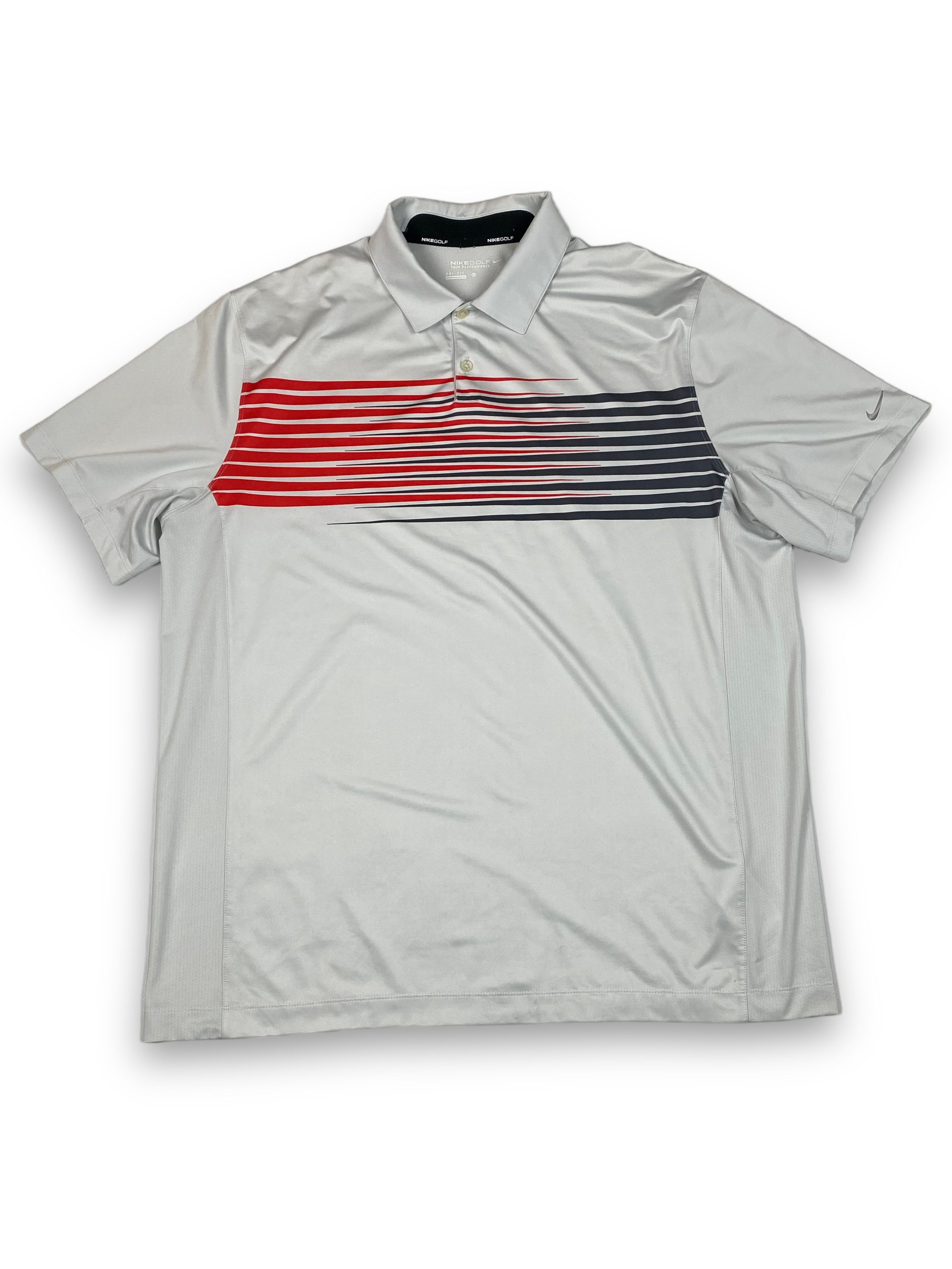 Nike Vintage NIKE GOLF Crazy Grey Polo Shirt M766 Size US XL / EU 56 / 4 - 1 Thumbnail