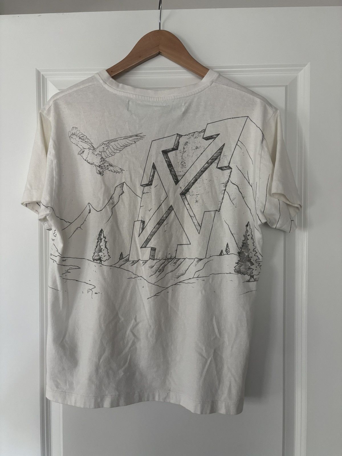 Off-White 2013 Off White Virgil Aboloh Eagle Spell Out Logo Shirt Size US L / EU 52-54 / 3 - 2 Thumbnail