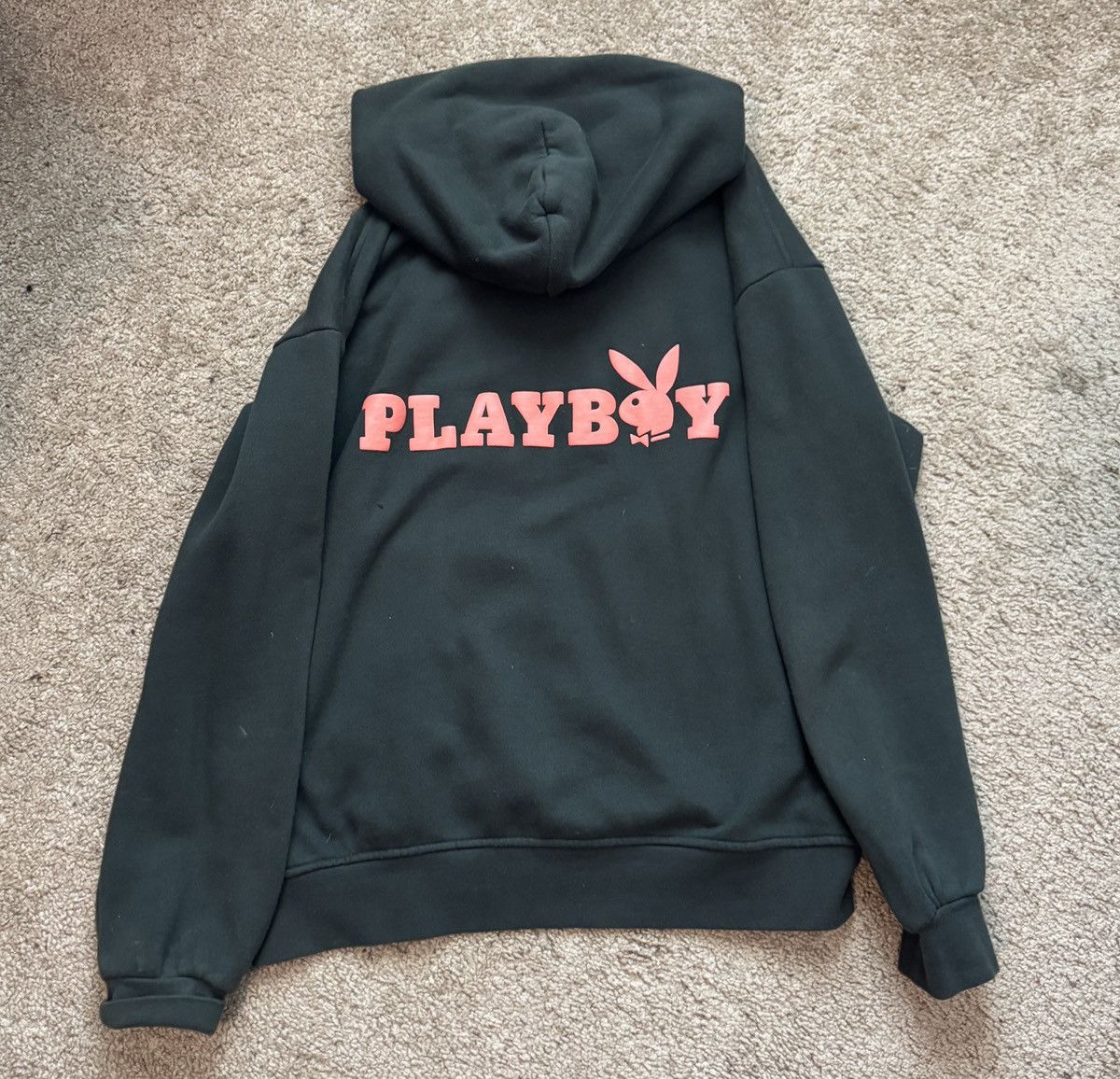 Playboy Playboy Love Hoodie Green Vintage 🔥 Size US M / EU 48-50 / 2 - 2 Thumbnail