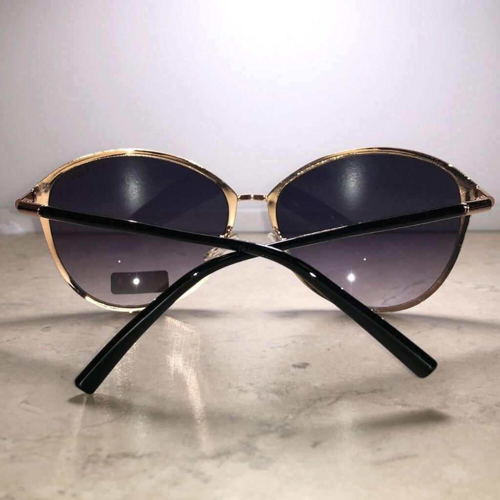 Tommy Hilfiger Tommy Hilfiger Oversized Black & Gold Sunglasses Size ONE SIZE - 3 Thumbnail