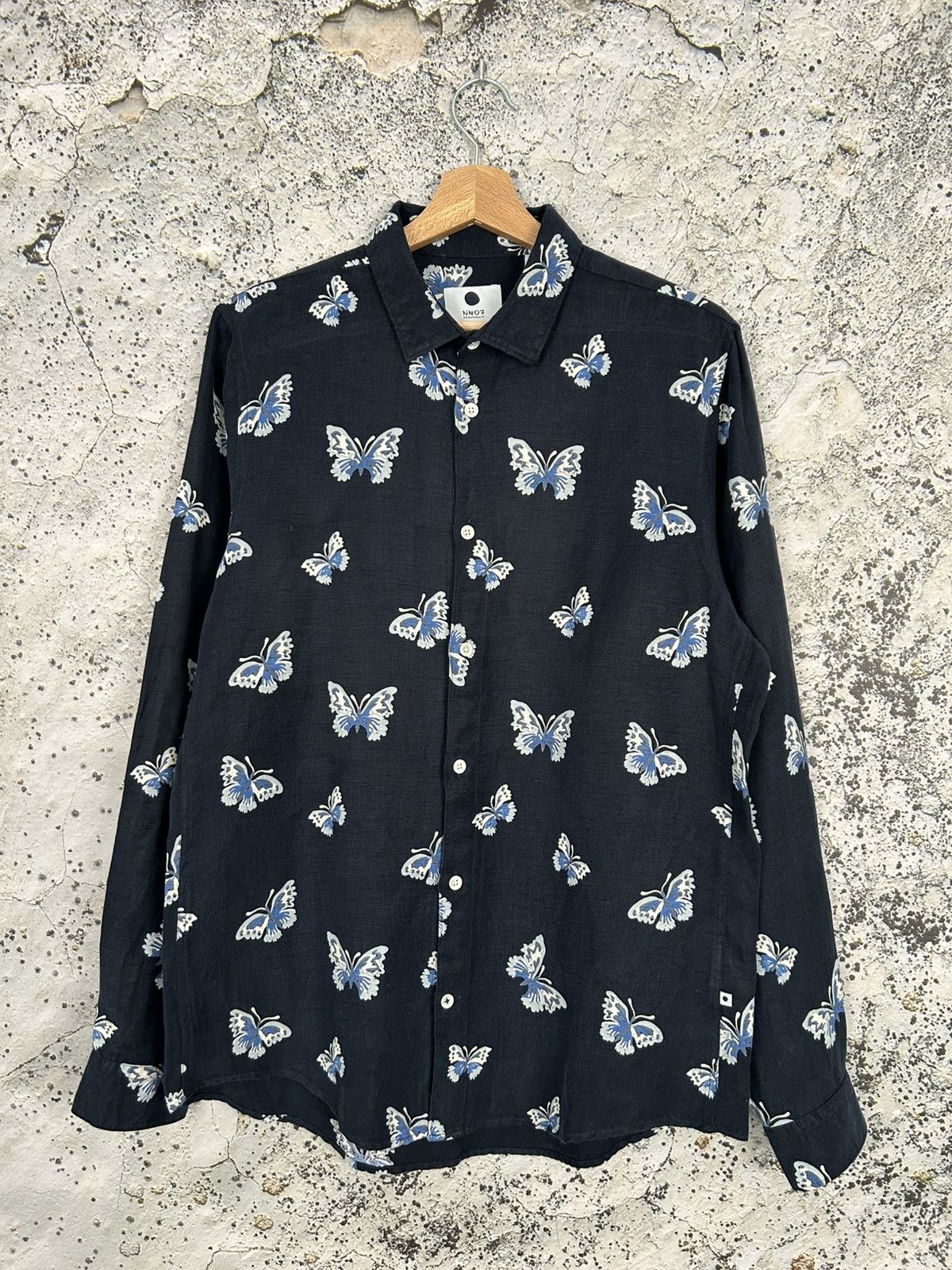 NN07 NN07 Scandinavia Butterfly Shirt Streetwear Premium Designer Size US M / EU 48-50 / 2 - 1 Thumbnail