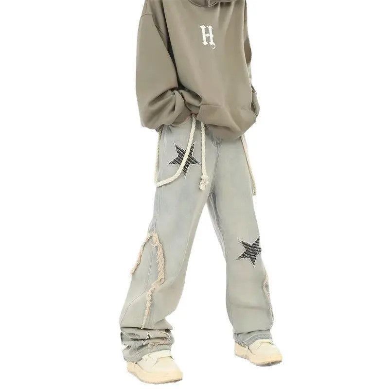 Japanese Brand Loose straight leg hip-hop wide leg jeans Size US 32 / EU 48 - 5 Thumbnail