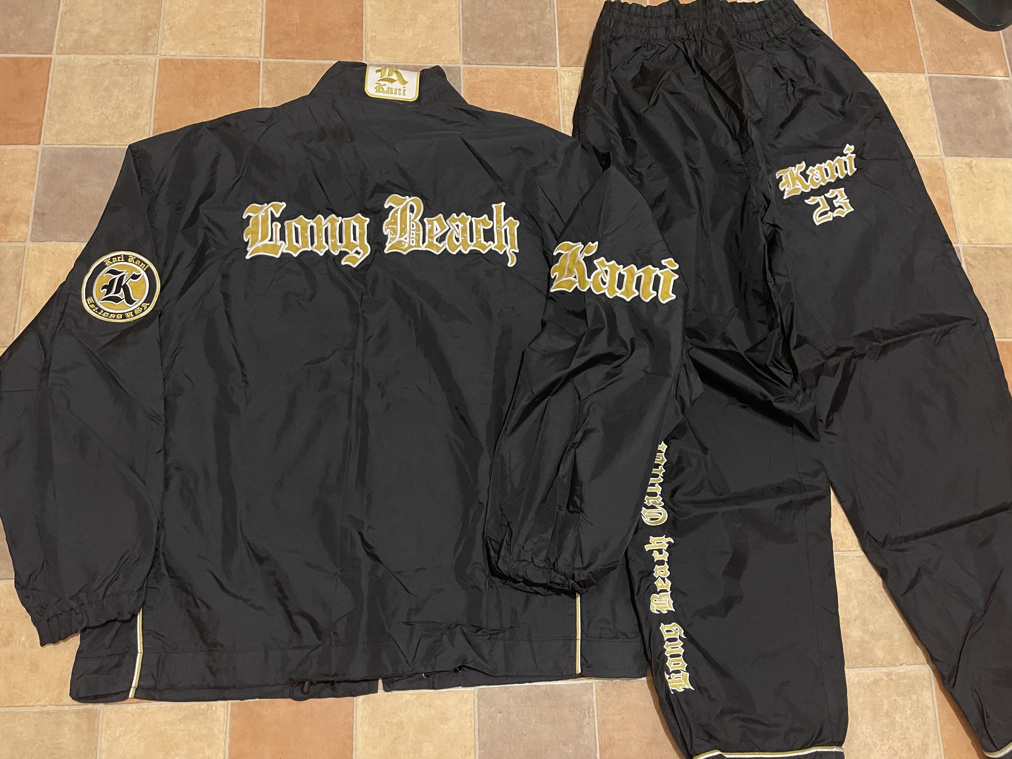 Karl Kani KARL KANI tracksuit, Long Beach, Kani suit jacket pants L Size US L / EU 52-54 / 3 - 2 Thumbnail