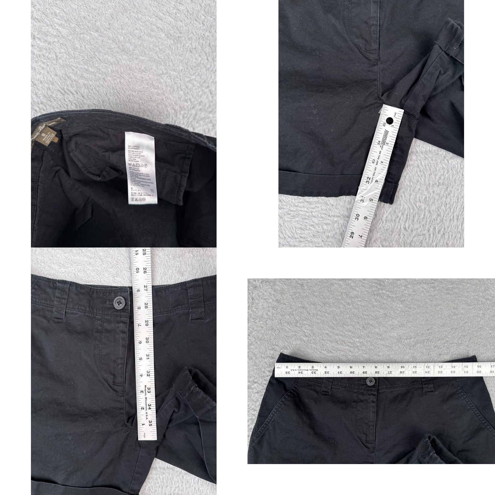 Tommy Bahama Tommy Bahama Shorts Womens 8 Black Cotton Blend Pockets Beach Travel Casual Size 30" / US 8 / IT 44 - 8 Thumbnail