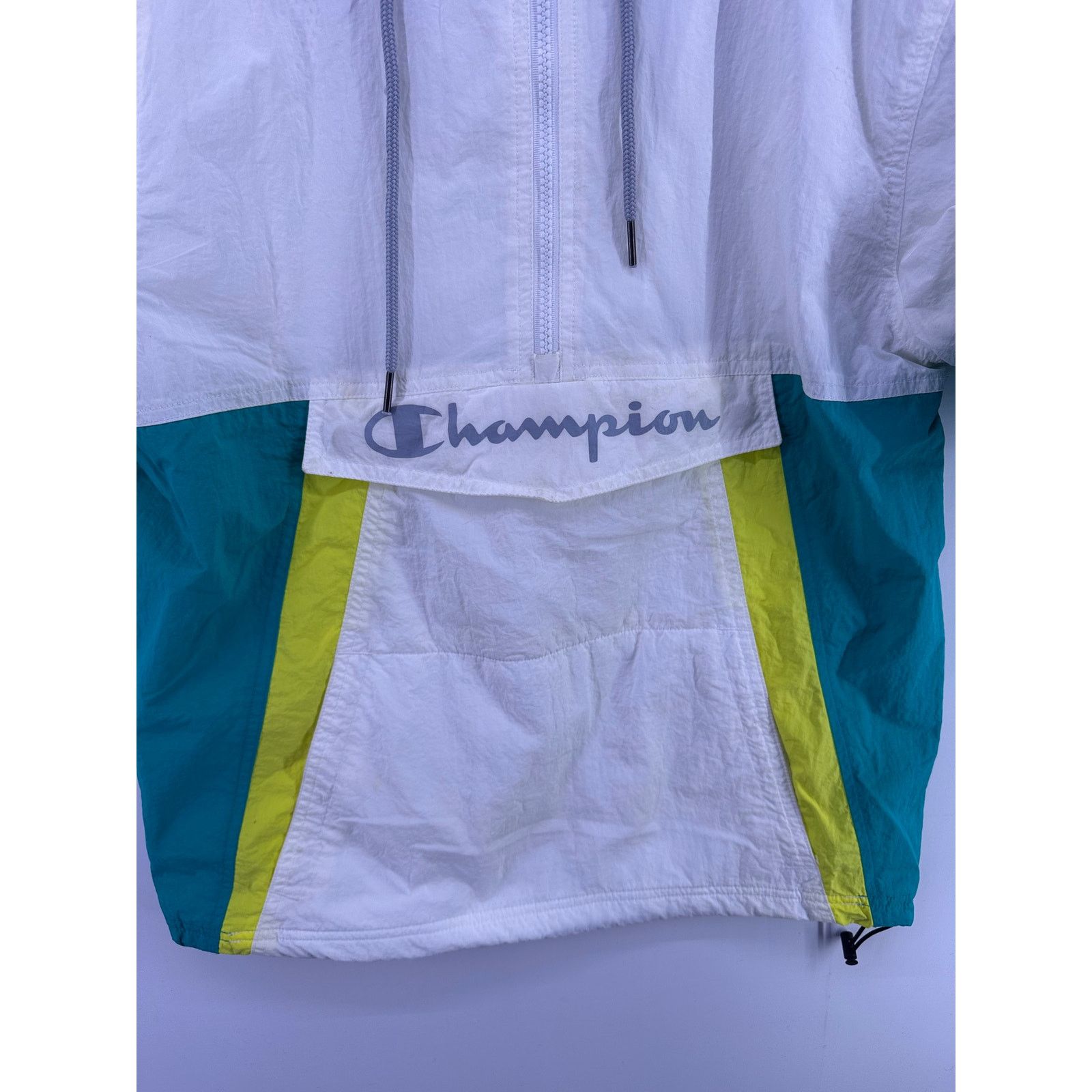 Champion Champion Men's White Hooded Sports Jacket Short Sleeve SizeS Size US S / EU 44-46 / 1 - 4 Thumbnail