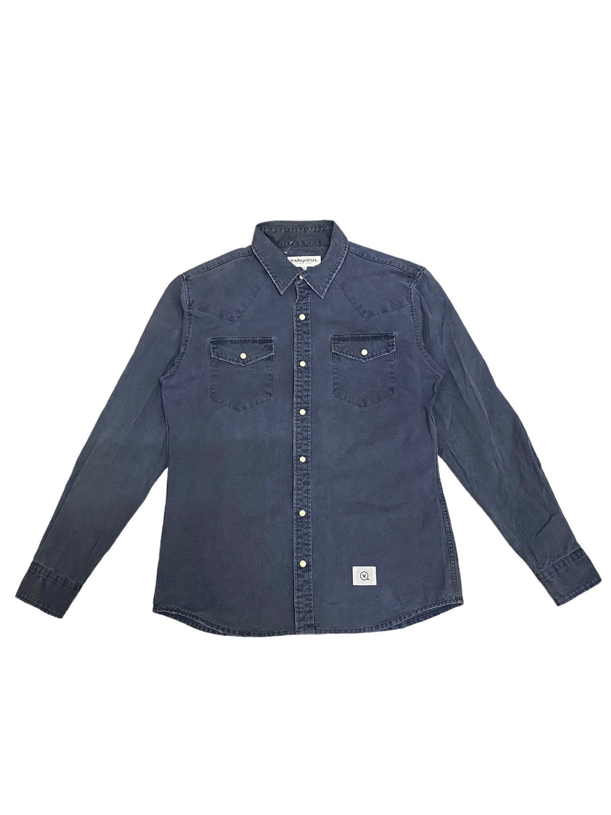 Japanese Brand × Vanquish × Vintage Offer‼️Vintage Vanquish Tokyo Denim Longsleeve Shirt Size US L / EU 52-54 / 3 - 1 Thumbnail
