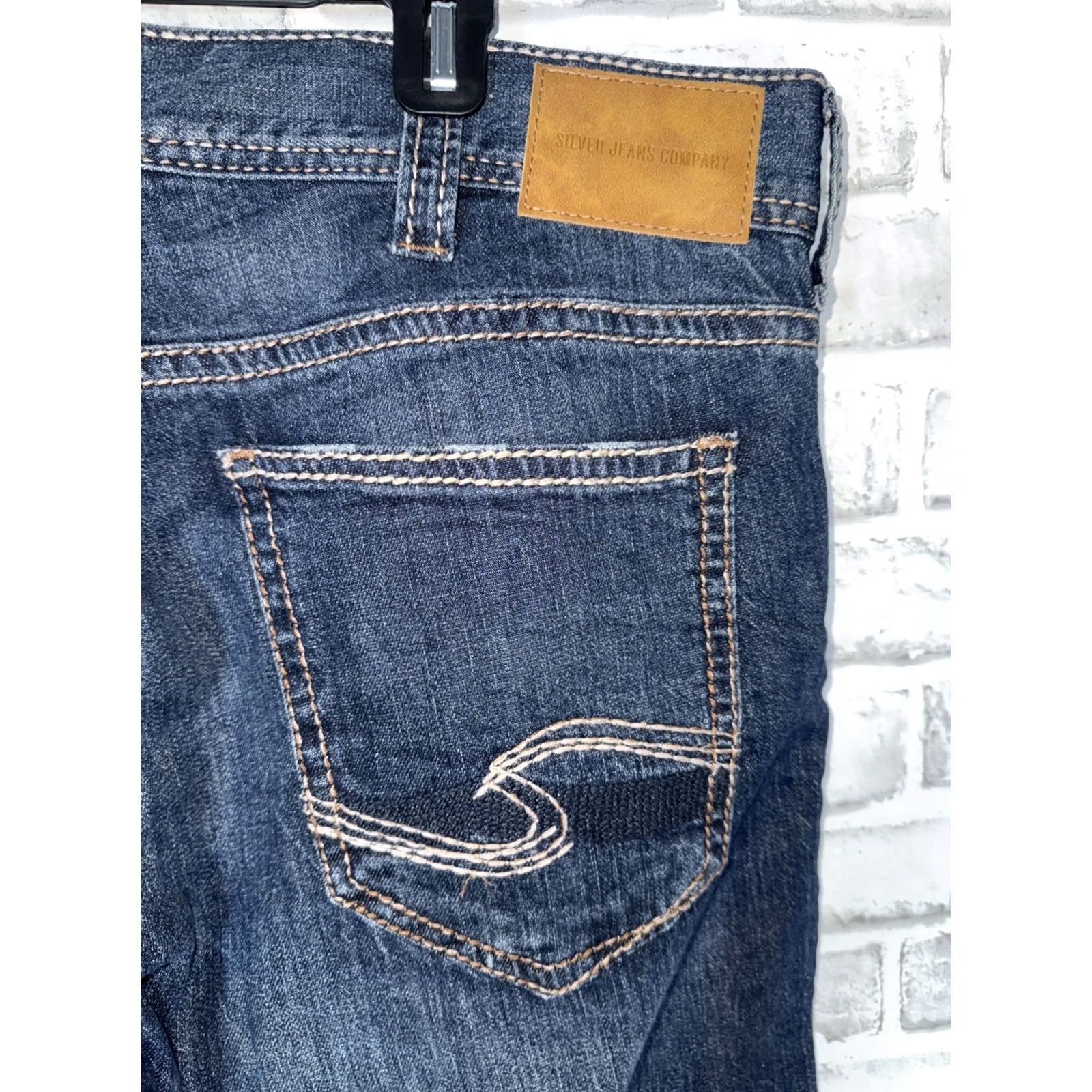 Silver Jeans Co. Silver Jeans Zac Jeans Mens Straight 38x30 Blue 5-Pocket Denim Regular Fit Vintage: No Size US 38 / EU 54 - 6 Thumbnail