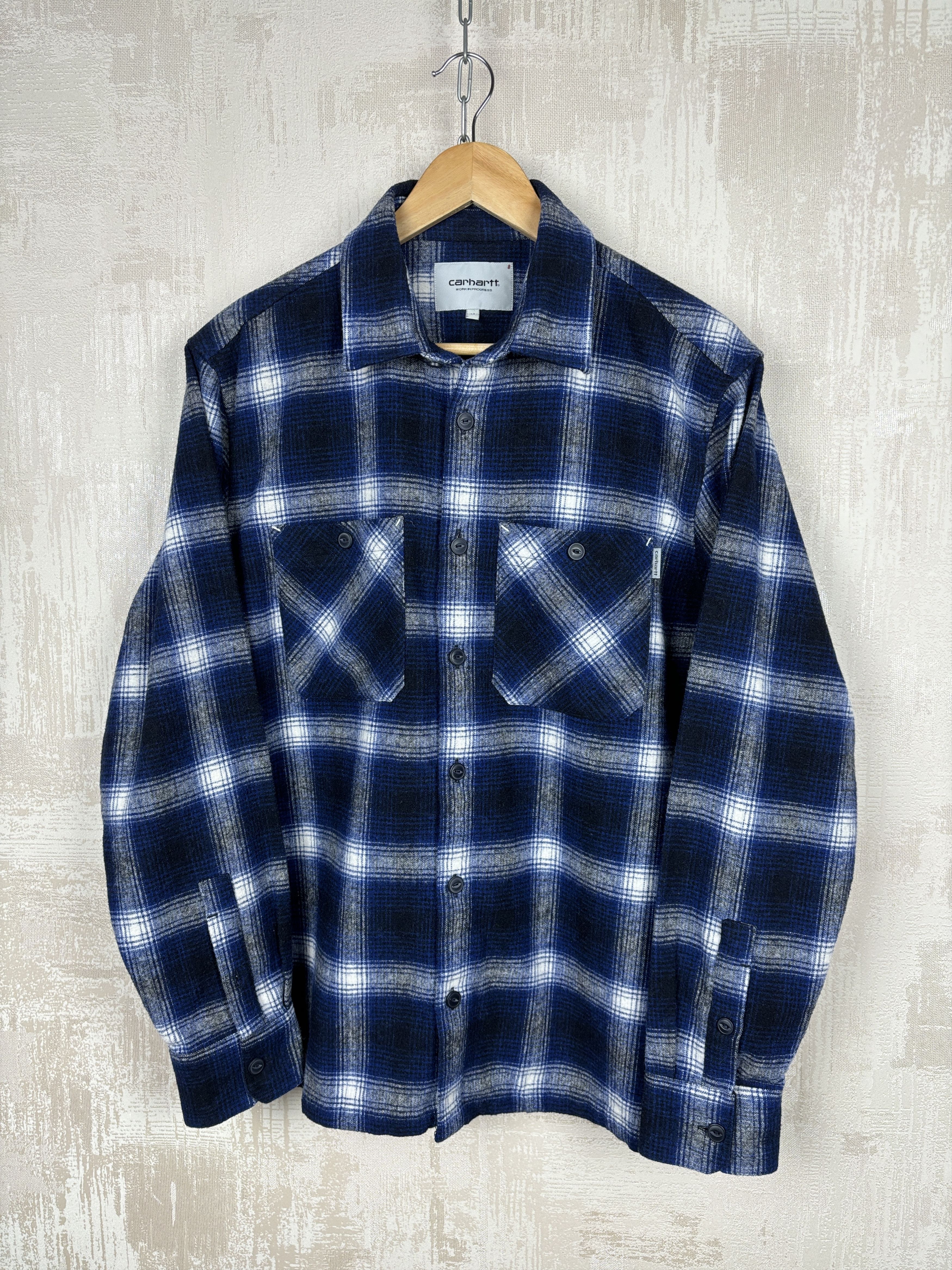 Carhartt Wip MINT Carhartt WIP L/S Halleck Shirt Wool Blend Pockets Check Size US M / EU 48-50 / 2 - 8 Thumbnail